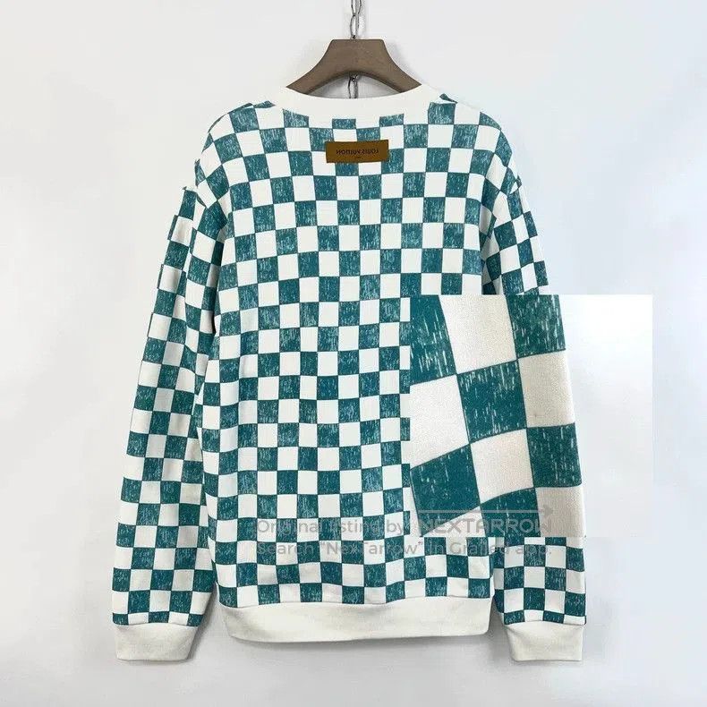Louis Vuitton Louis Vuitton Checkerboard Fleece Sweatshirt. Size US XXL / EU 58 / 5 - 8 Thumbnail