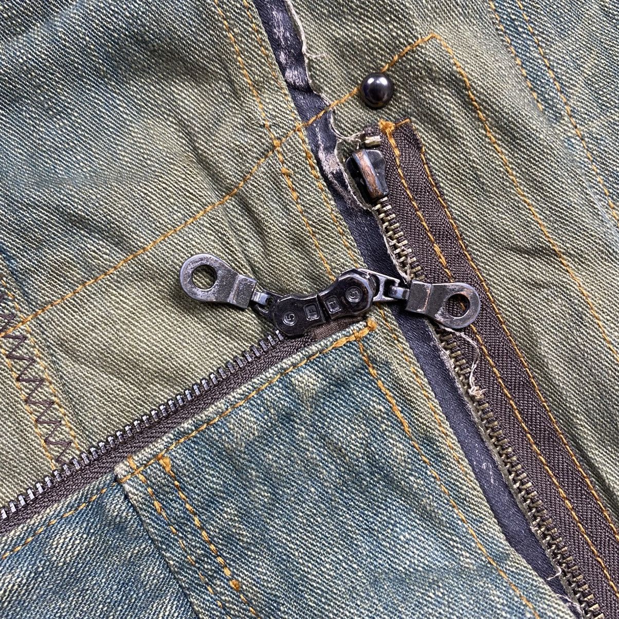 If Six Was Nine 2000s In The Attic - Apocalypse Style Mud Wash Denim Jacket Size US M / EU 48-50 / 2 - 9 Thumbnail