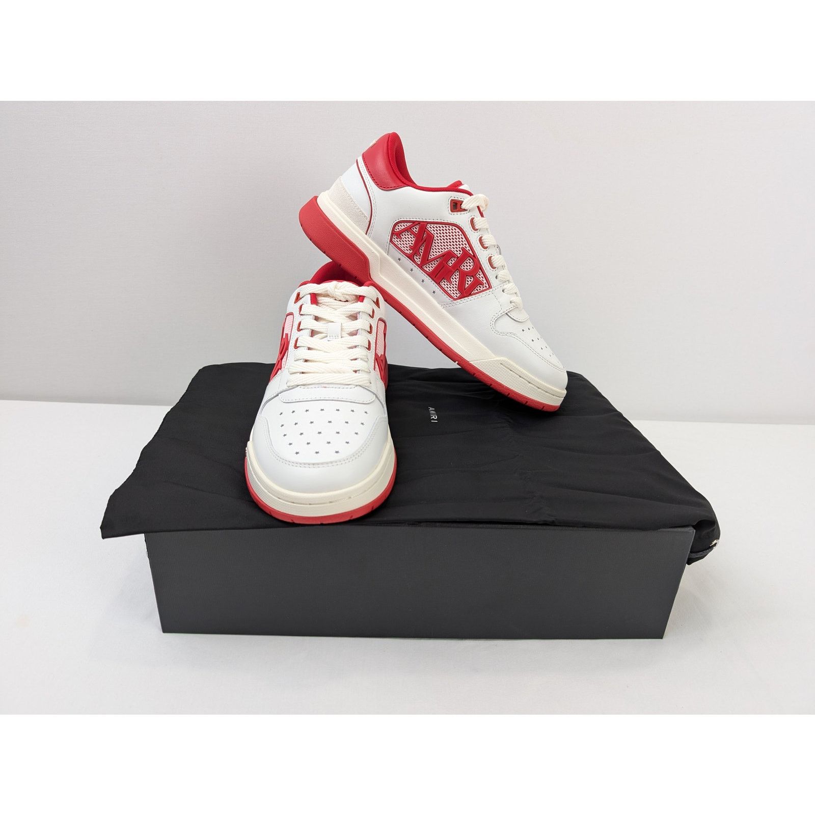 Amiri o1rshd1 Classic Low top Sneakers in White/Red Size US 8 / EU 41 - 16 Thumbnail