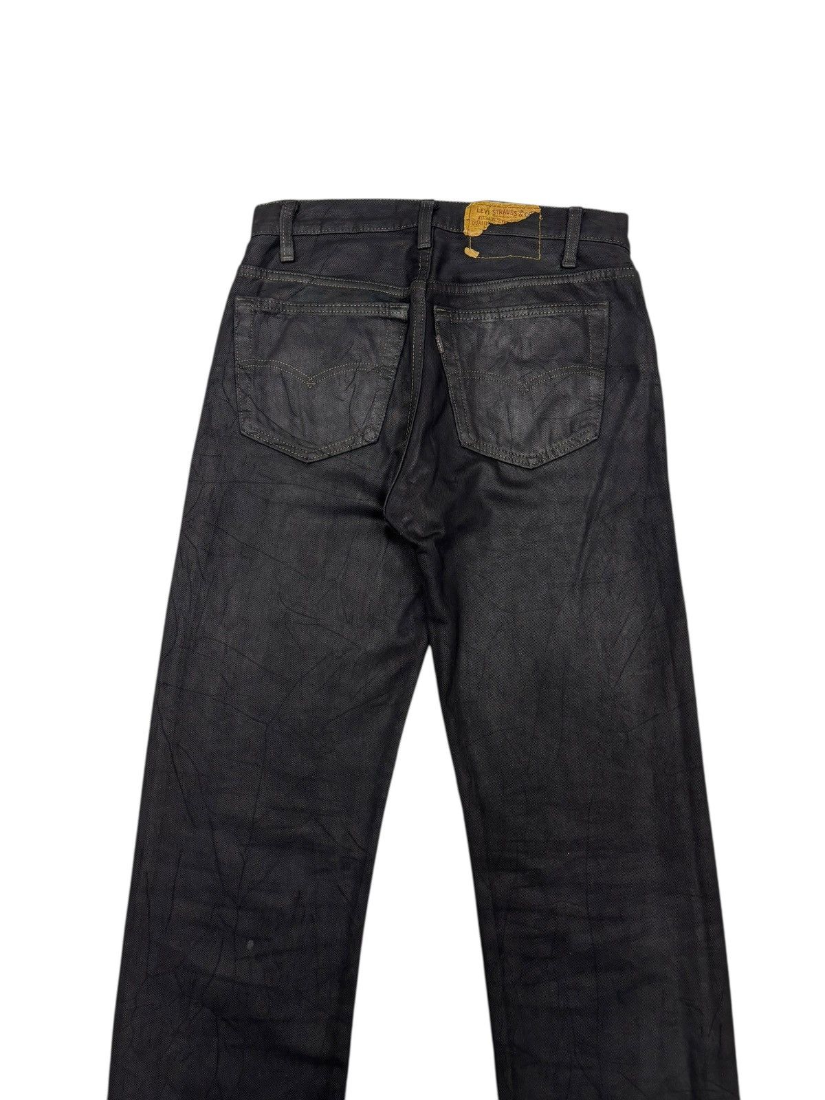 Levi's Levis 501 Waxed Black Denim Jeans Size US 30 / EU 46 - 6 Thumbnail