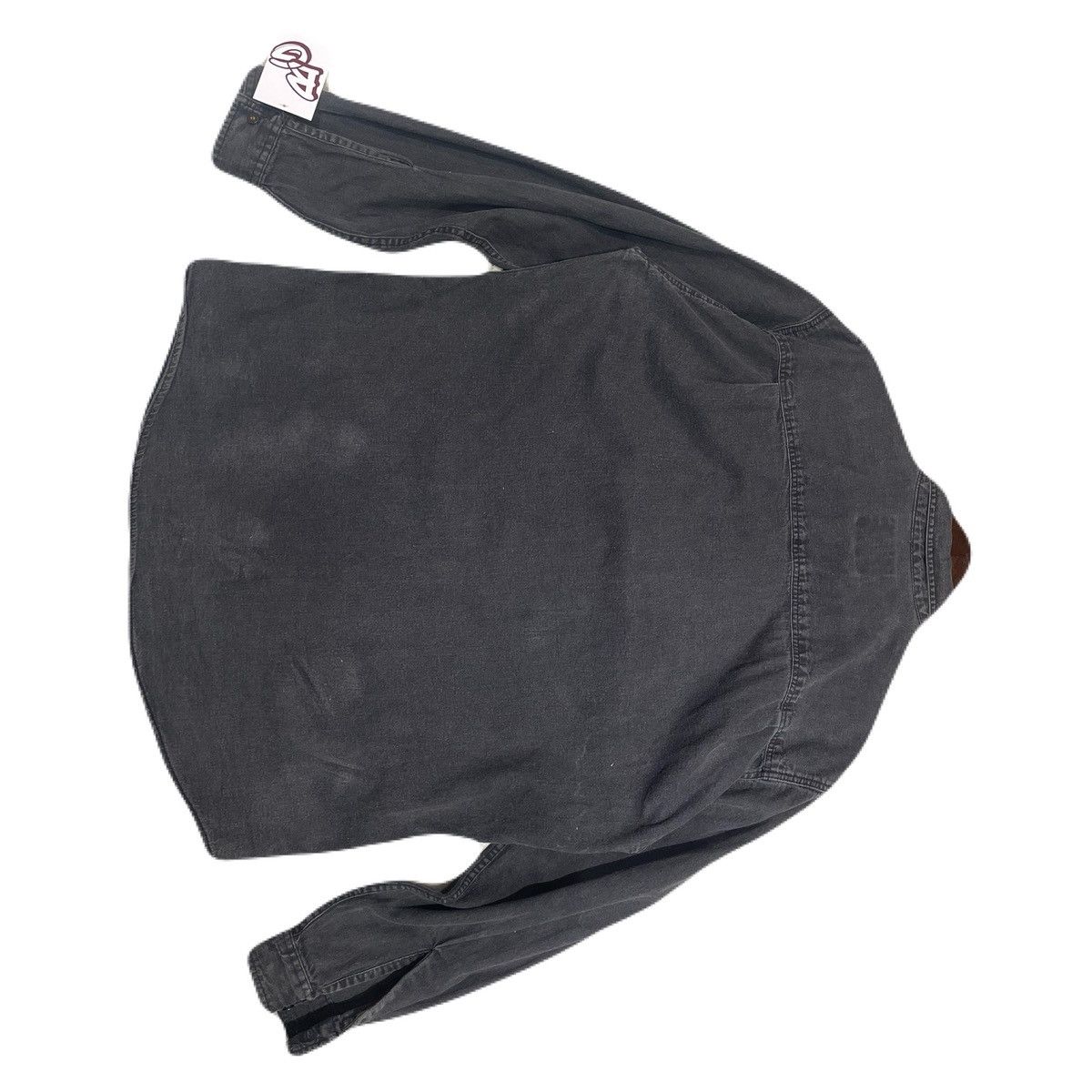 Levi's Vintage Clothing VTG 90s Levi’s Orange Tab Denim Shirt | Faded Charcoal Size US L / EU 52-54 / 3 - 2 Thumbnail