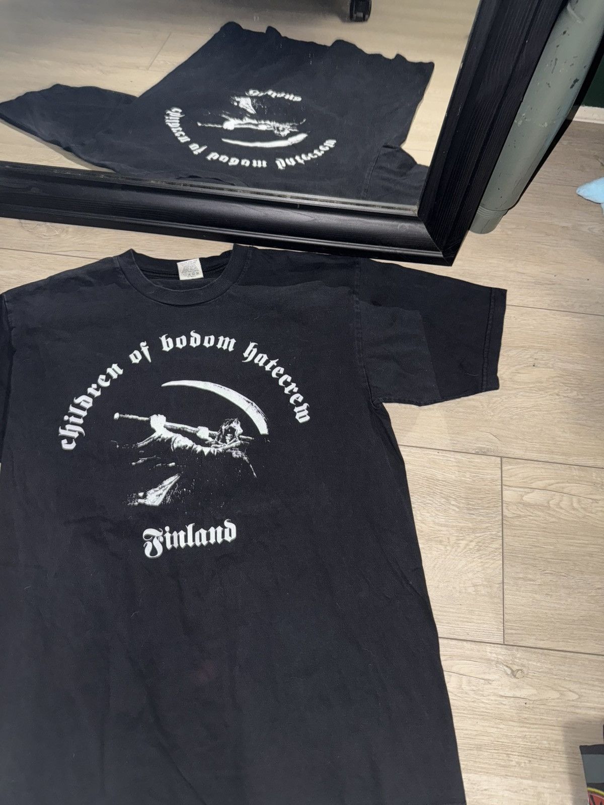 Band Tees × Vintage Rare Vintage 1990s Children Of Bodem Finland Tour Shirt Size US L / EU 52-54 / 3 - 1 Thumbnail