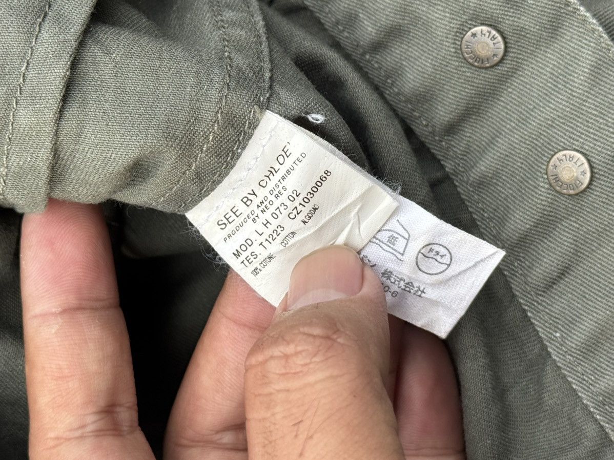 Chloe Chole Army Denim Jacket Size M / US 6-8 / IT 42-44 - 8 Thumbnail