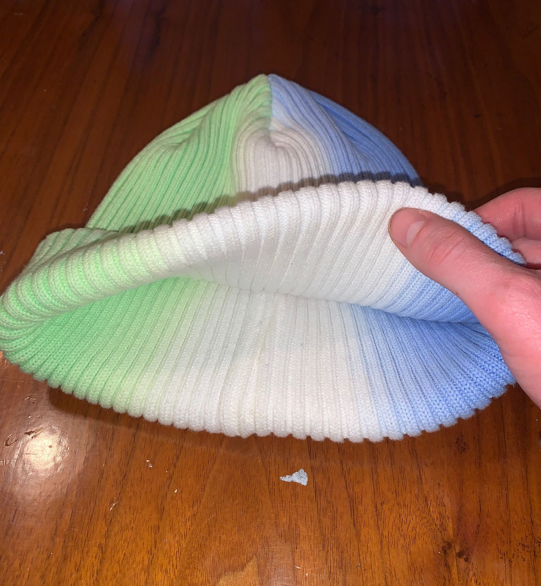Adidas Adidas Colorwash Green/Blue Beanie Size ONE SIZE - 3 Thumbnail