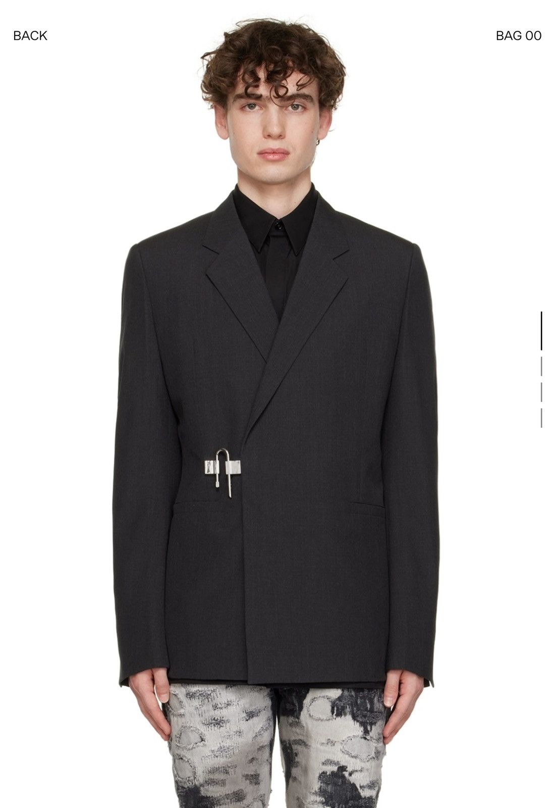 Givenchy Givenchy Blazer Gray U-Lock 50 Size 50R - 1 Thumbnail