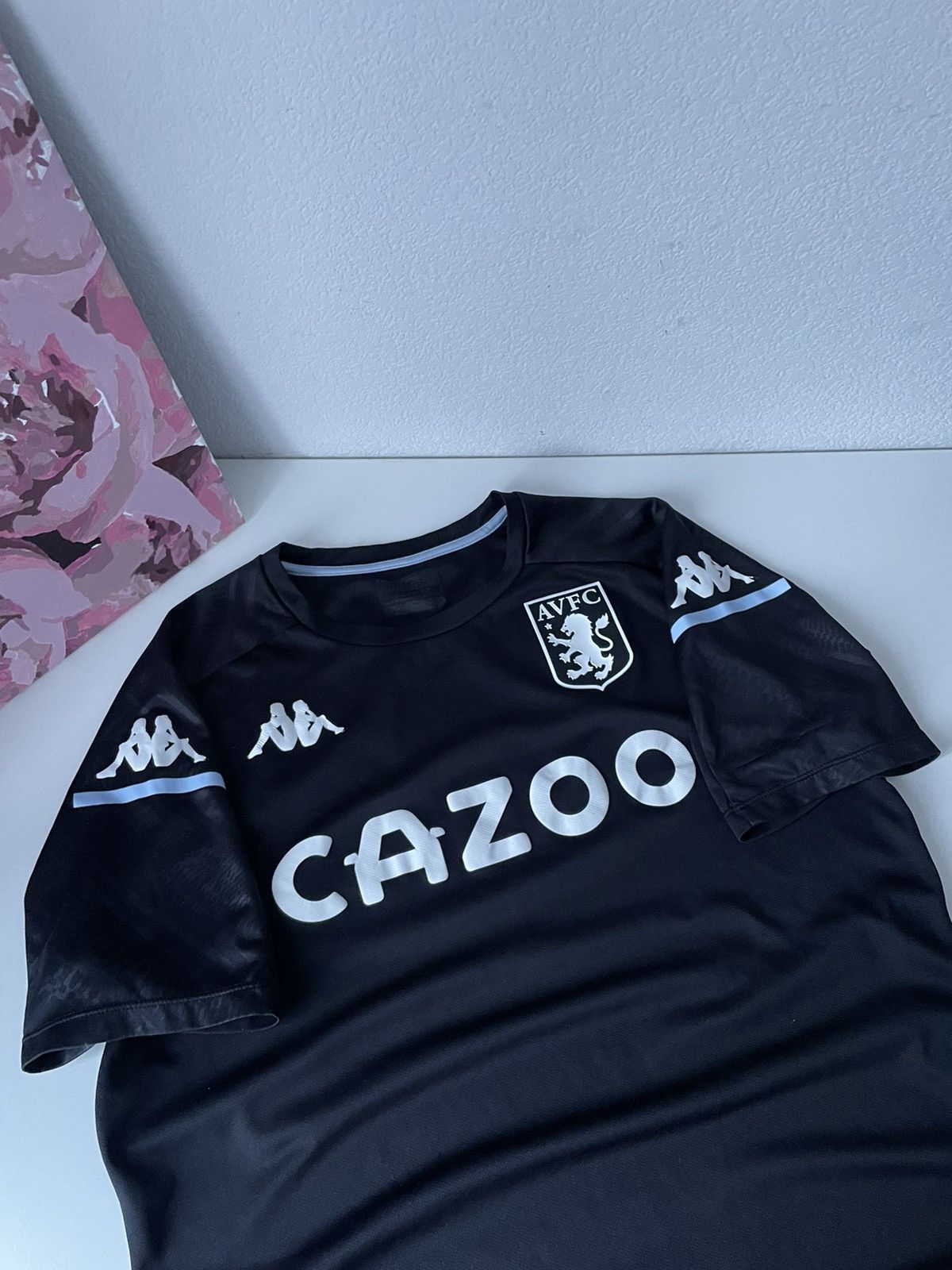 Kappa Kappa Aston Villa 2020/2021 Away Football Shirt Home Jersey Size US M / EU 48-50 / 2 - 2 Thumbnail