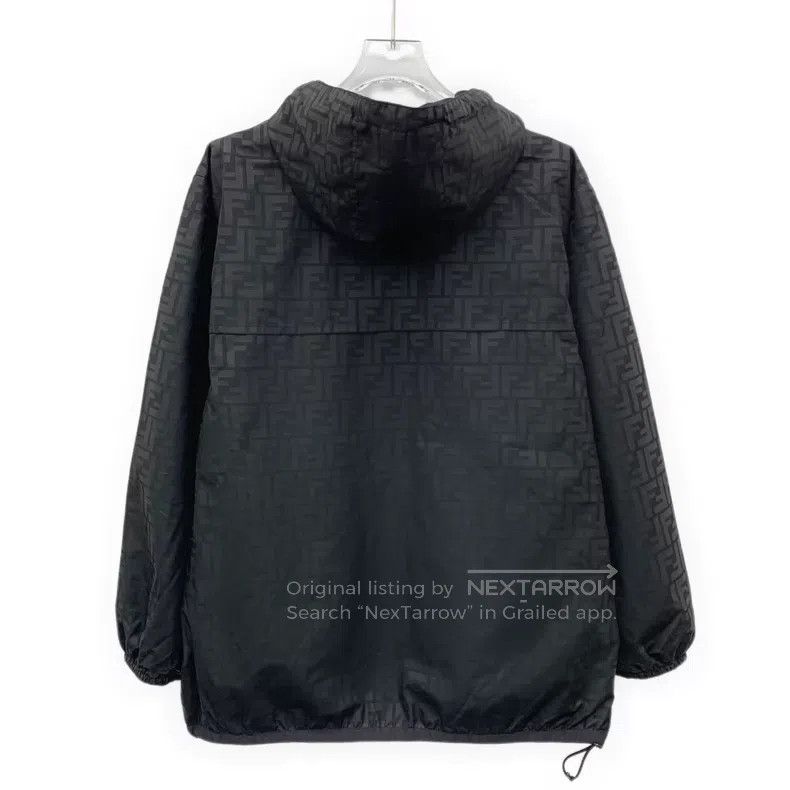 Fendi Fendi Black Monogram Printed Double-Sided Wearable Zip-Up Size S / US 4 / IT 40 - 2 Thumbnail