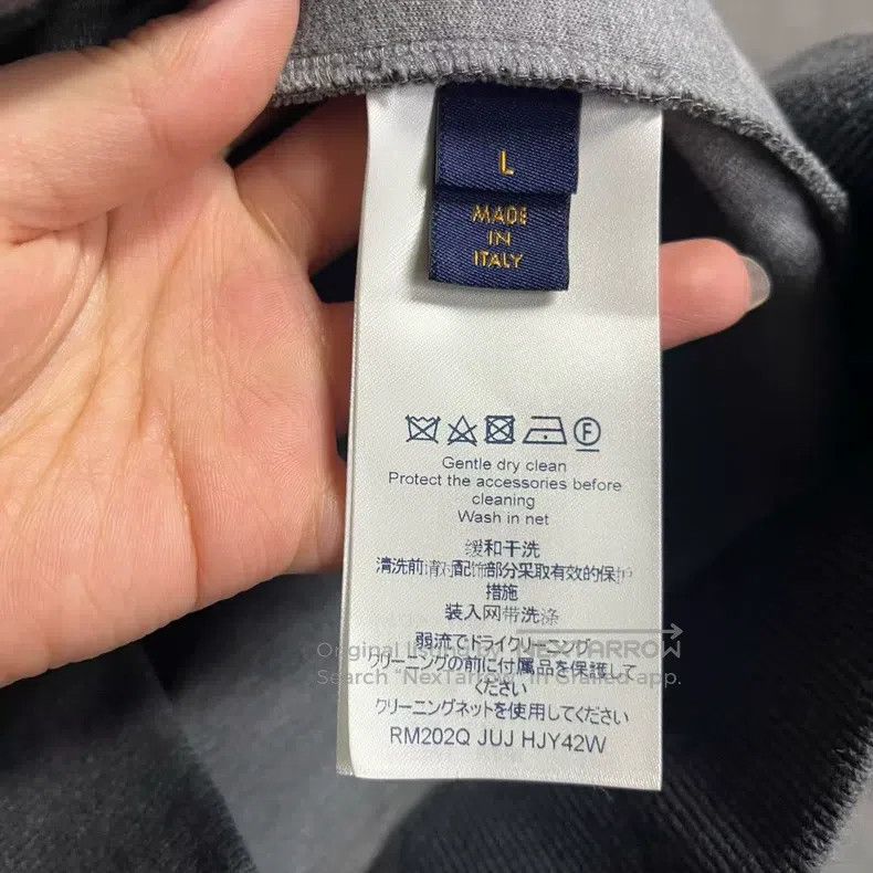 Louis Vuitton Louis Vuitton Grey solid graphic zip hooded drawstring swe Size US L / EU 52-54 / 3 - 3 Thumbnail