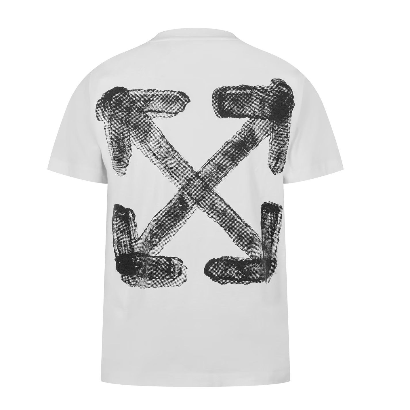Off-White o1g2r1mq0226 Spray Arrow Logo T-Shirt In White Size US XS / EU 42 / 0 - 2 Thumbnail