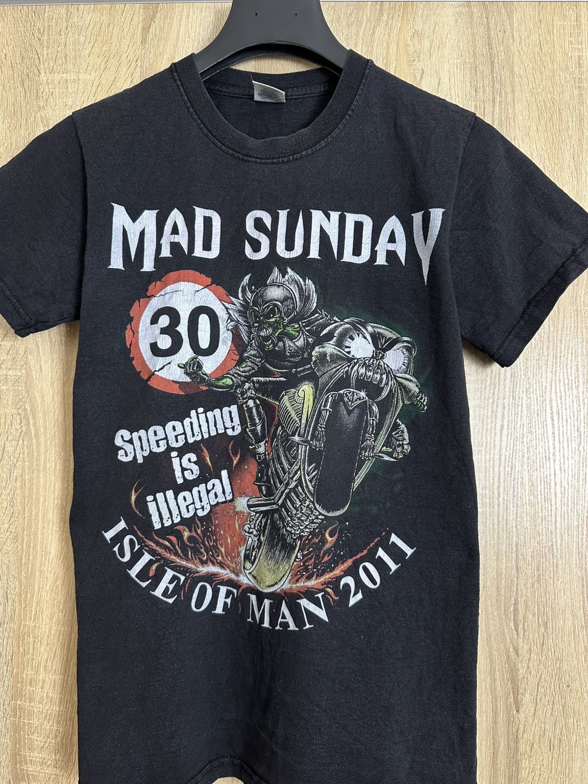 Vintage 🔥 Mad Sunday Isle Of Man Motorcycle Graphic T Shirt Racing Size US S / EU 44-46 / 1 - 2 Thumbnail