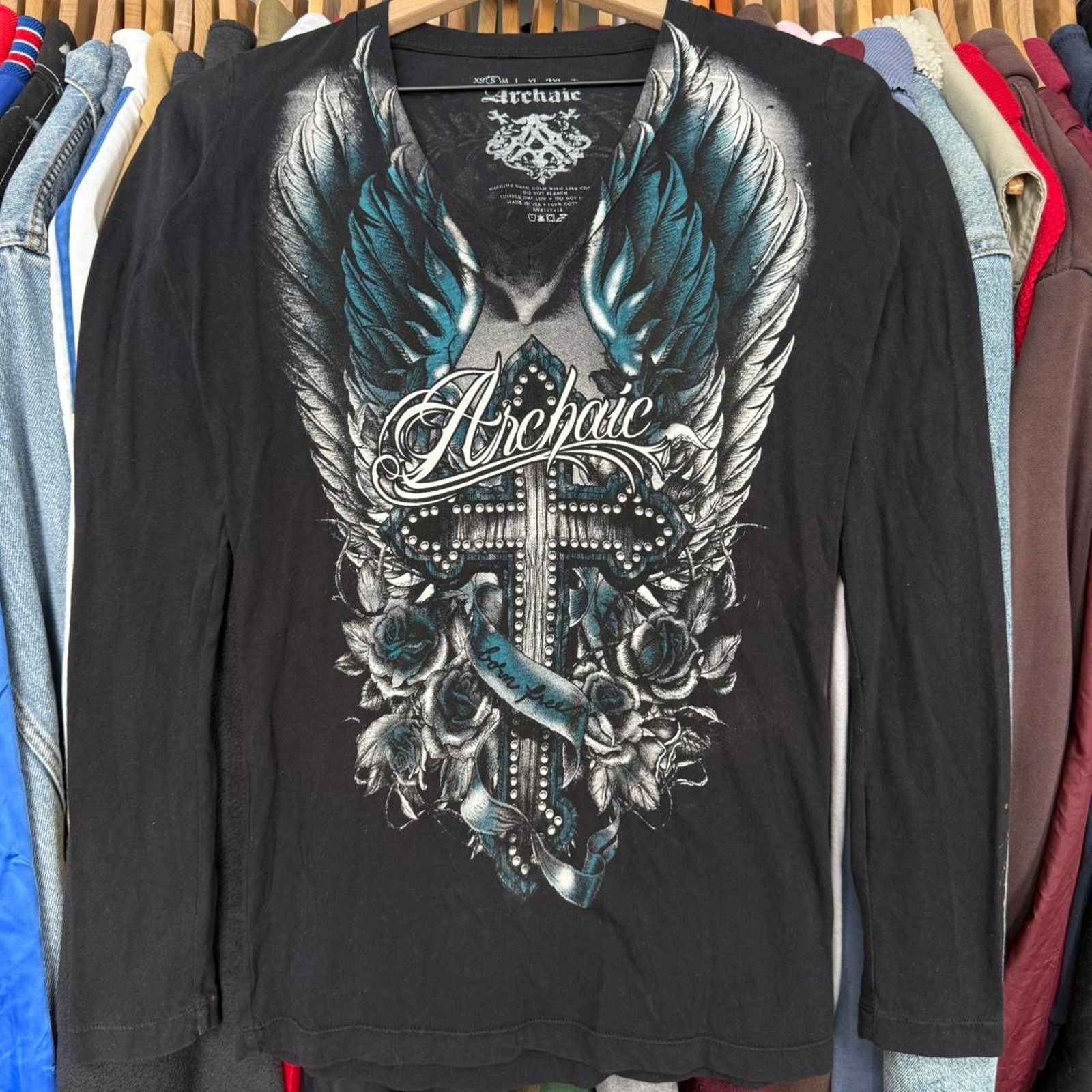 Other Vintage Y2K Archaic Womens Top With Cool Design Size S / US 4 / IT 40 - 1 Thumbnail