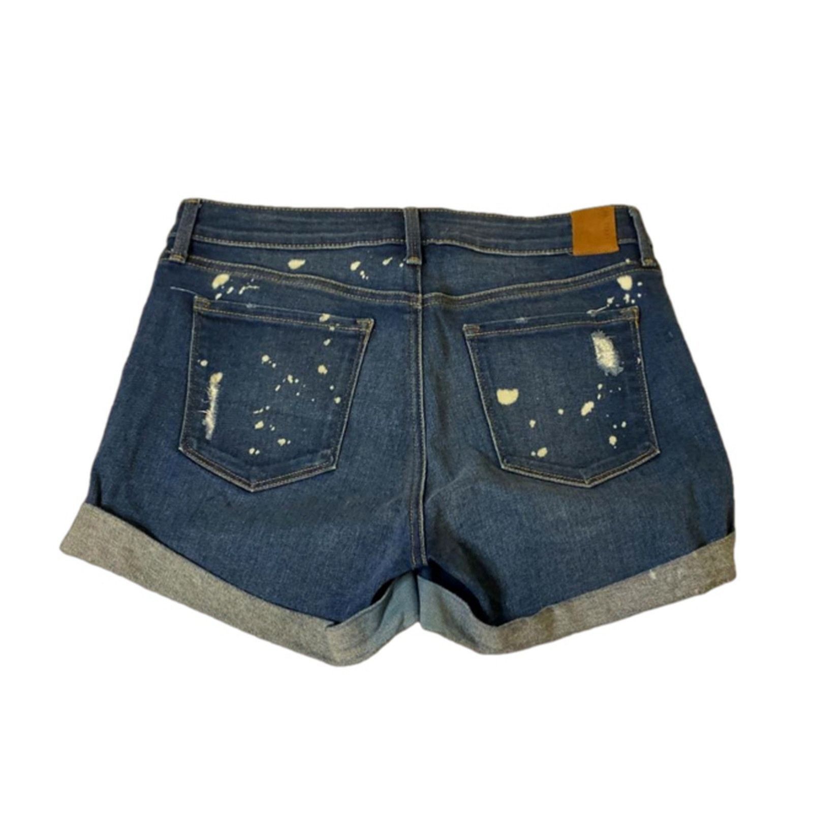 Other Y2K Distressed Cuffed Denim Shorts Blue LEVEL 99 Size 28 Size 28" / US 6 / IT 42 - 5 Thumbnail