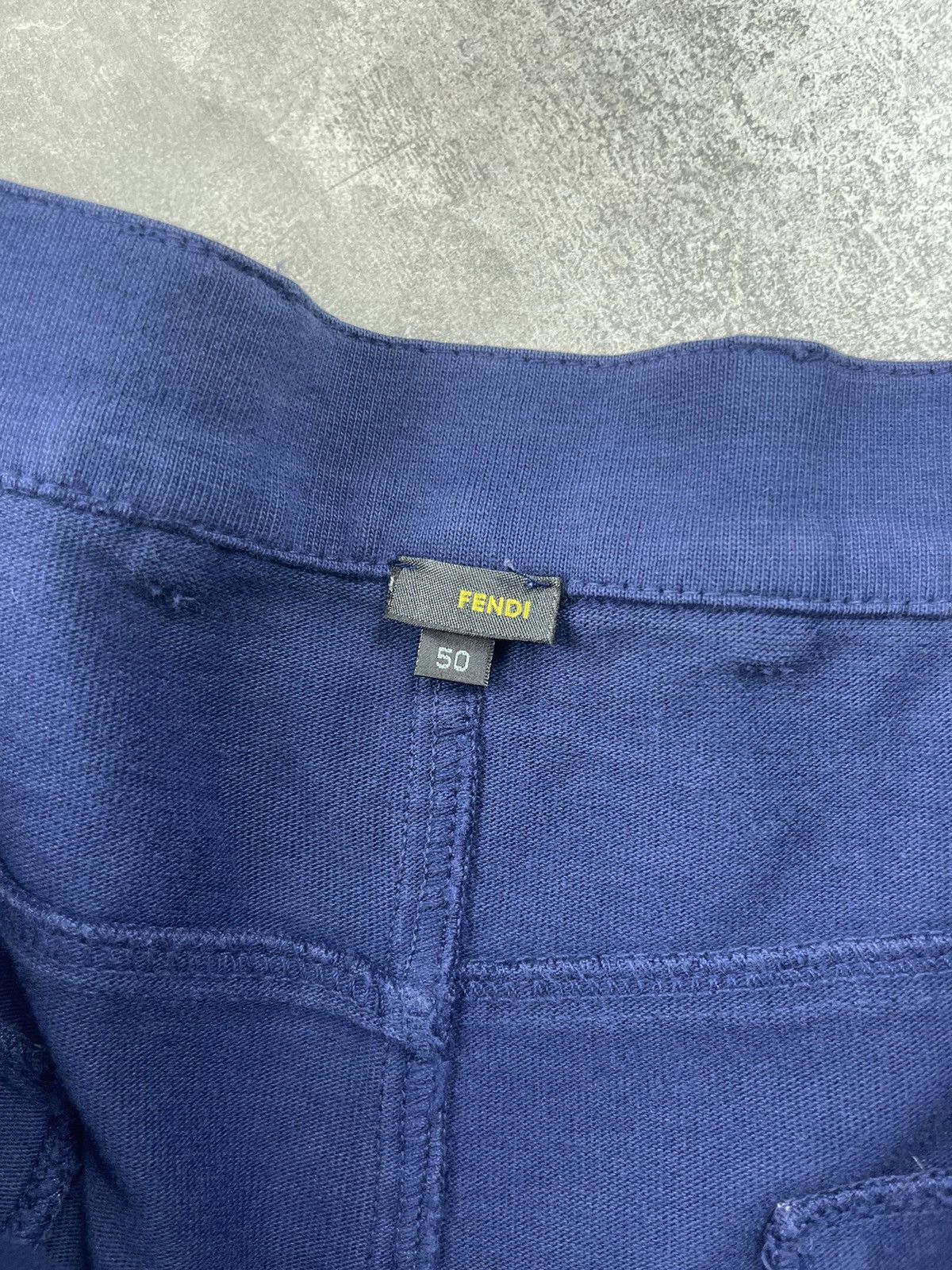 Fendi × Vintage Fendi Old Money Core Luxury Chino Cotton Shorts Blue Size US 32 / EU 48 - 10 Thumbnail