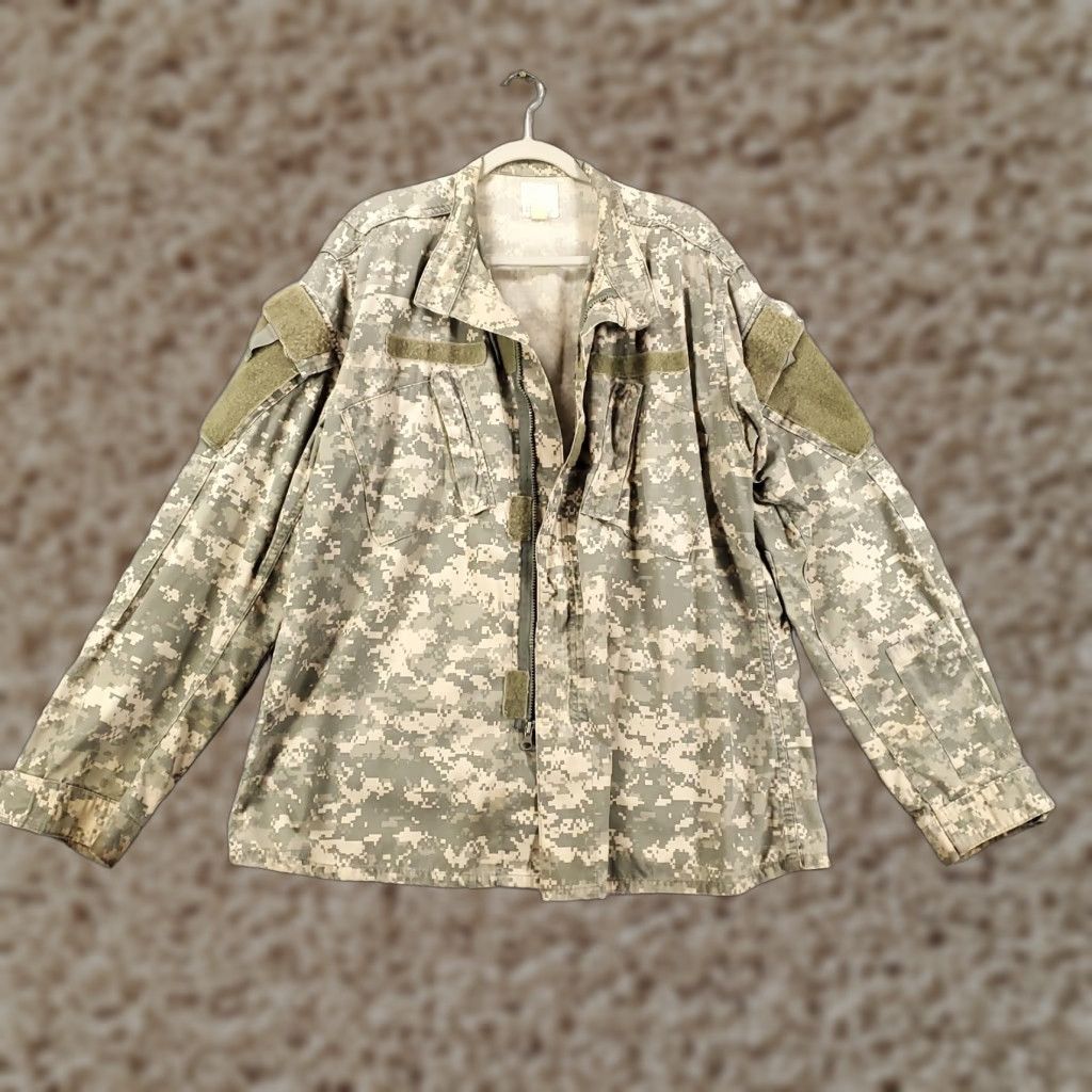 Propper VINTAGE PROPPER USA Army Jacket Mens Large Zip Up ACU Combat Uniform Digital Camo Ripstop Poplin Size US L / EU 52-54 / 3 - 1 Thumbnail
