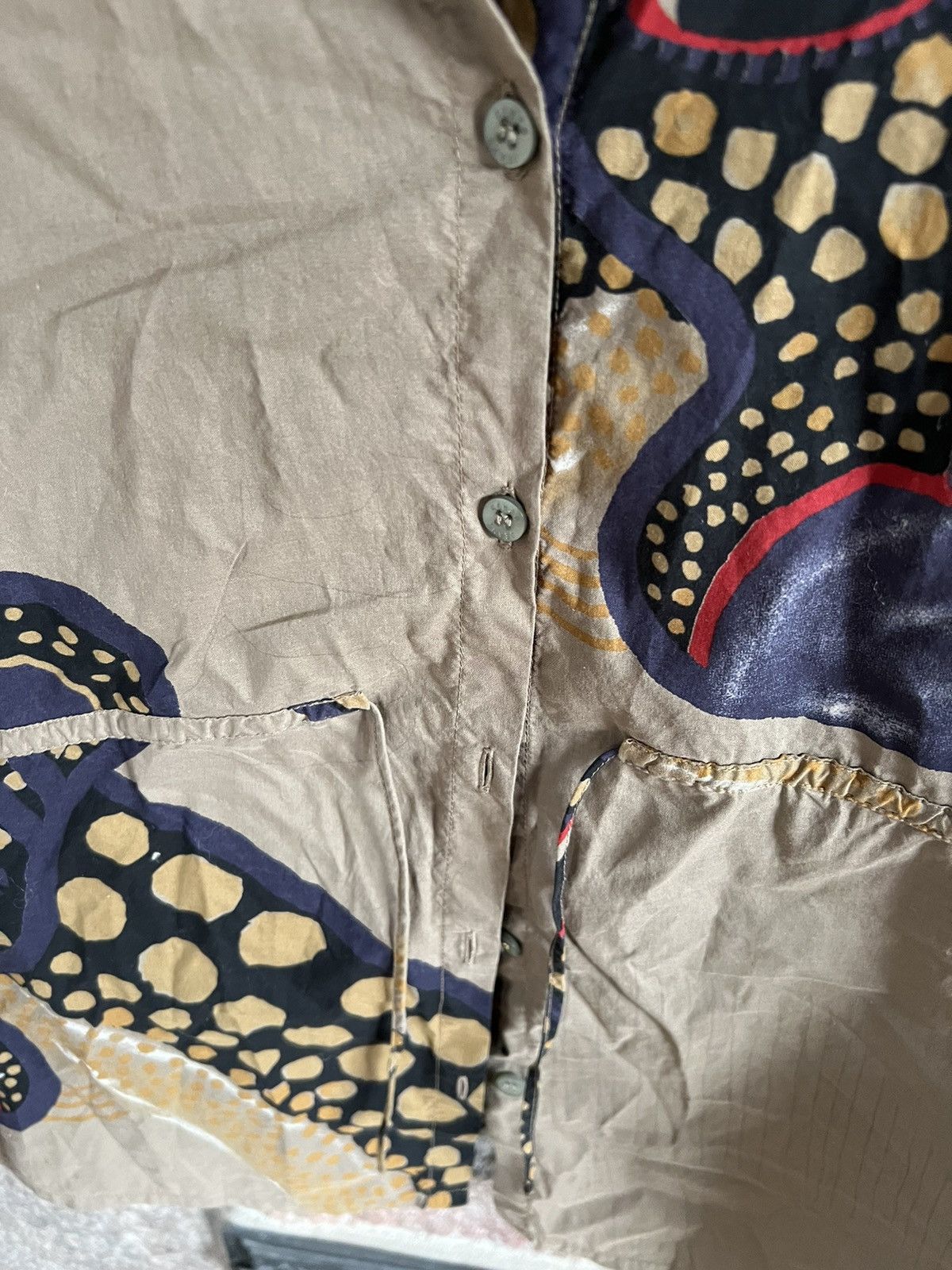 Kenzo × Vintage Kenzo vintage Shirt, 38size, abstract, Size US M / EU 48-50 / 2 - 4 Thumbnail