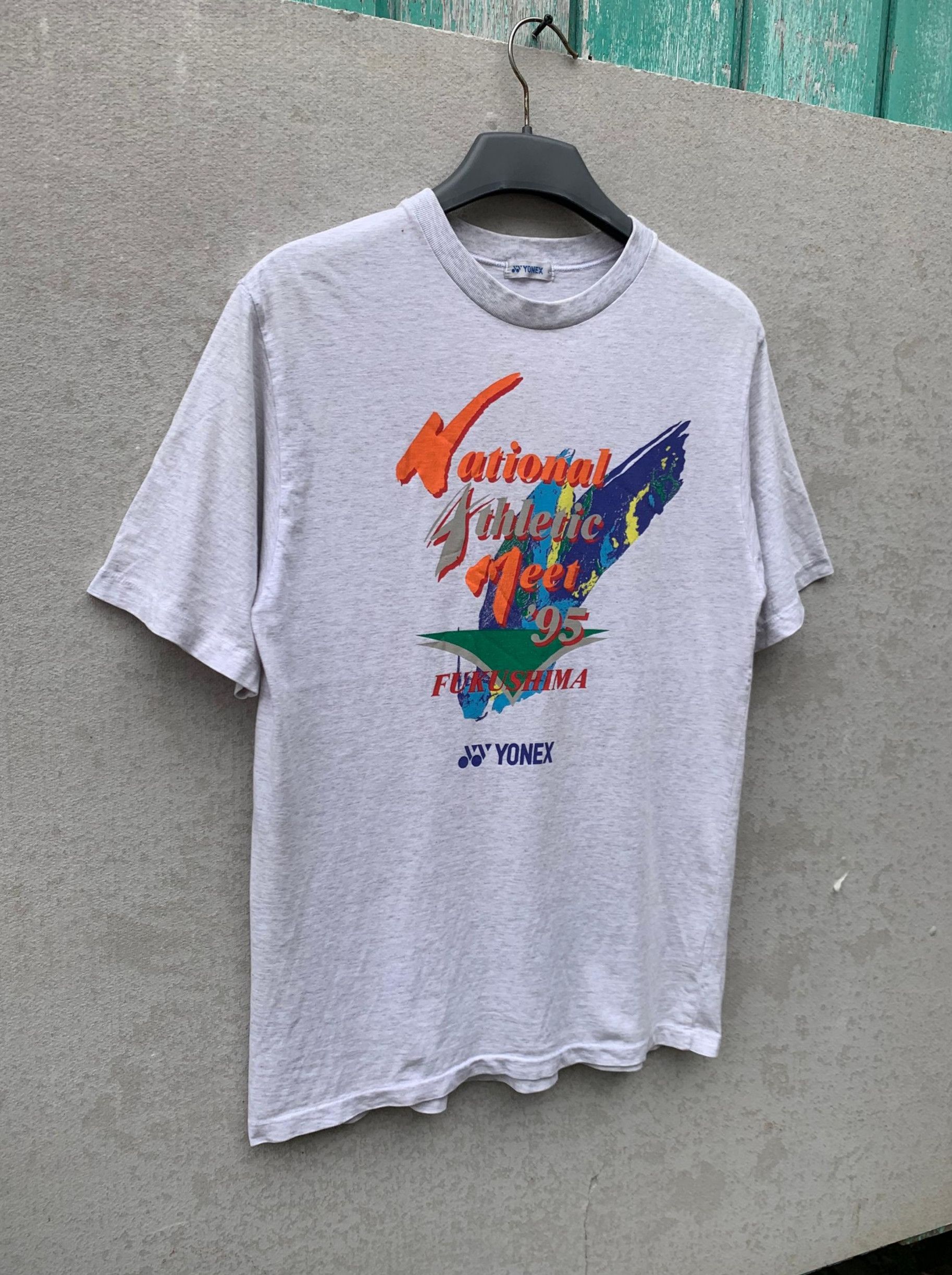 Japanese Brand × Vintage Vintage 90s Yonex National Athlentic Meet Shirt Size US L / EU 52-54 / 3 - 3 Thumbnail