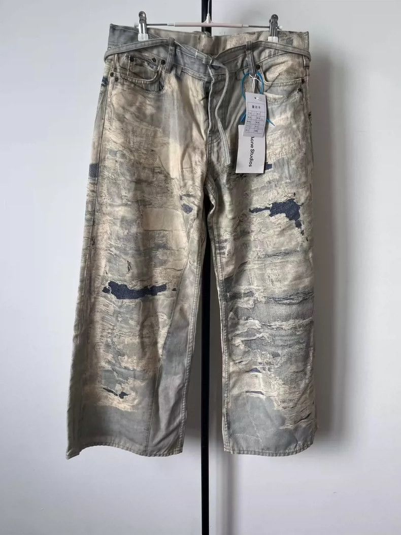 Acne Studios Acne Studios Heavy industry destruction optical illusion i Size US 38 / EU 54 - 1 Thumbnail