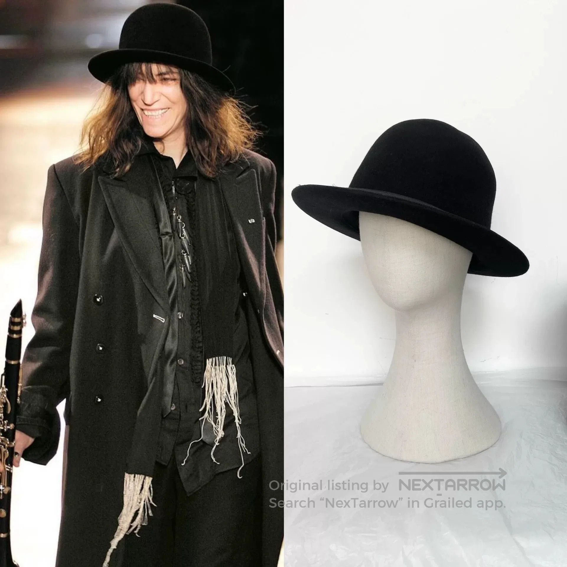 Ann Demeulemeester 2006 Fall Bowler Hat.