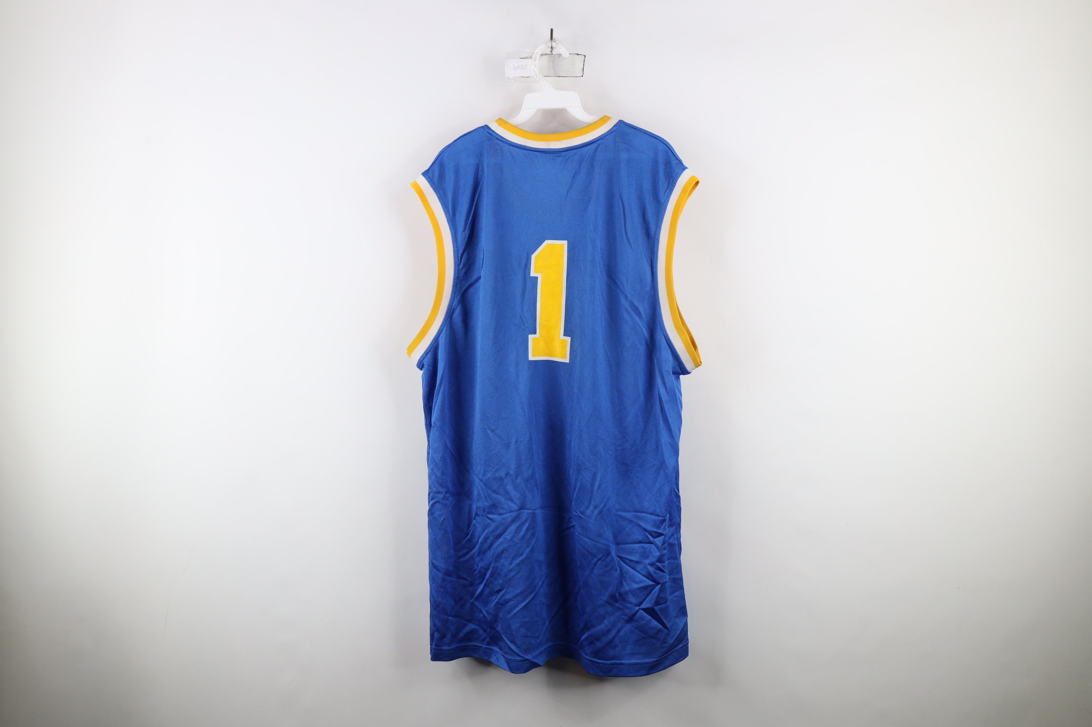 Adidas × Vintage Vintage Adidas Mesh UCLA Basketball Jersey Bruins Blue #1 Size US XL / EU 56 / 4 - 13 Thumbnail