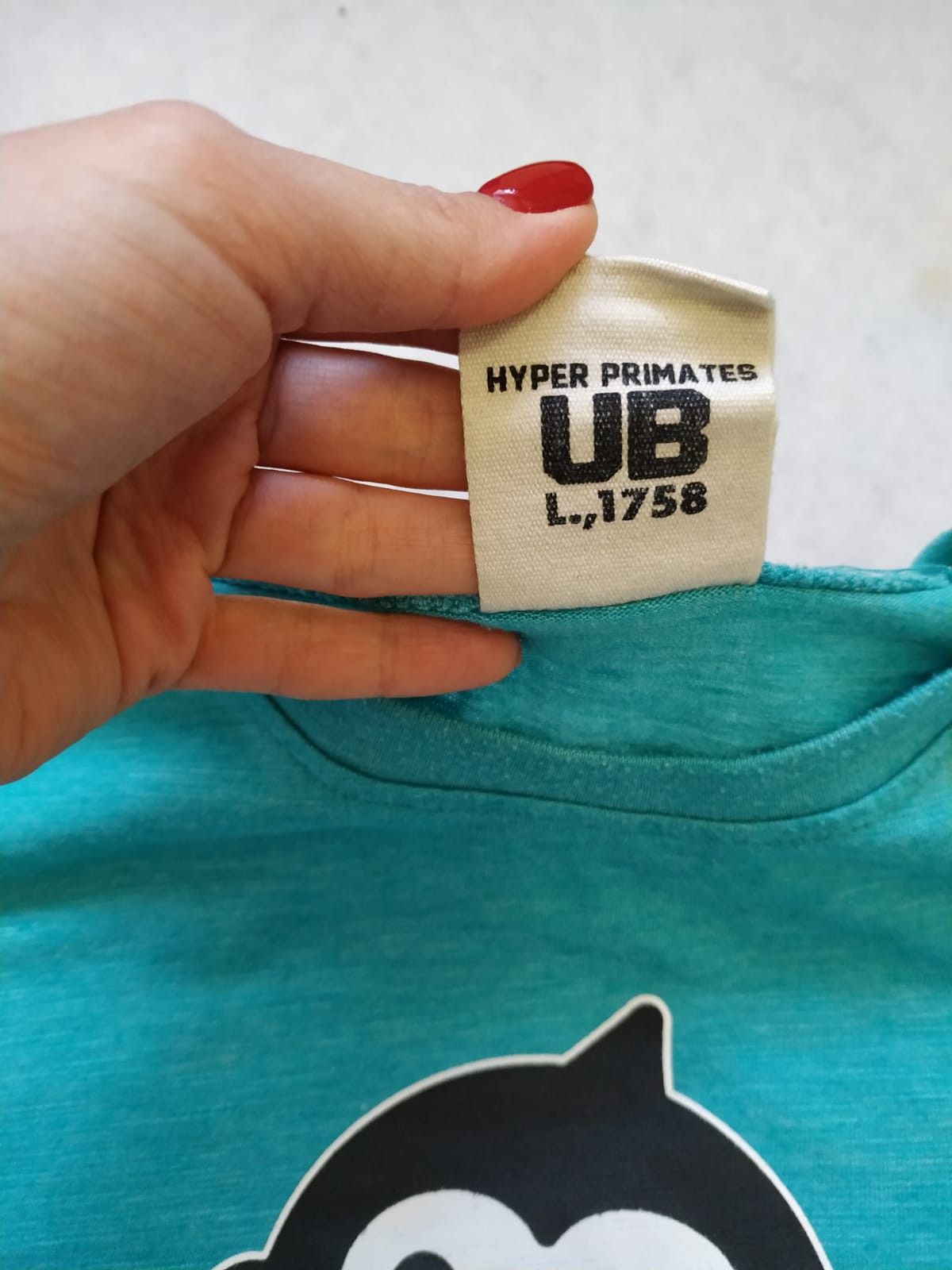 Japanese Brand UITTG BABY turquoise blue tee tshirt big ape M Size US M / EU 48-50 / 2 - 4 Thumbnail
