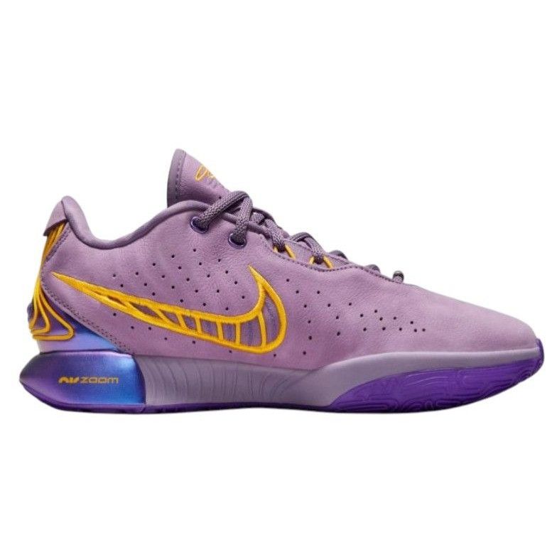 Nike Nike LeBron 21 (XXI) 'Freshwater' Nubuck Purple Gold FV2345- Size US 11 / EU 44 - 2 Thumbnail