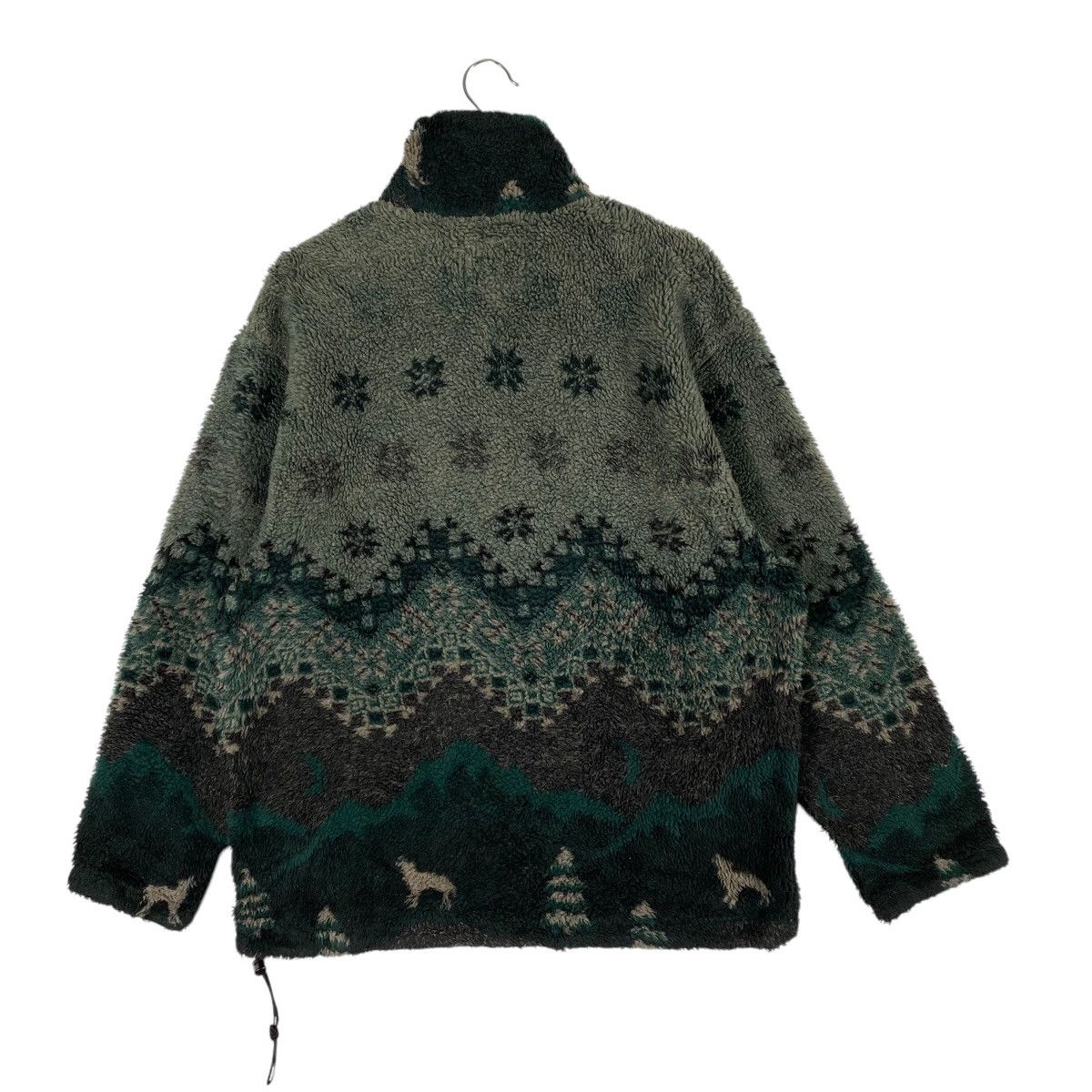 Vintage × Woolrich Woolen Mills Vintage Woolrich Snowflake Sheep Mountain Half Zip Fleece Size US L / EU 52-54 / 3 - 10 Thumbnail