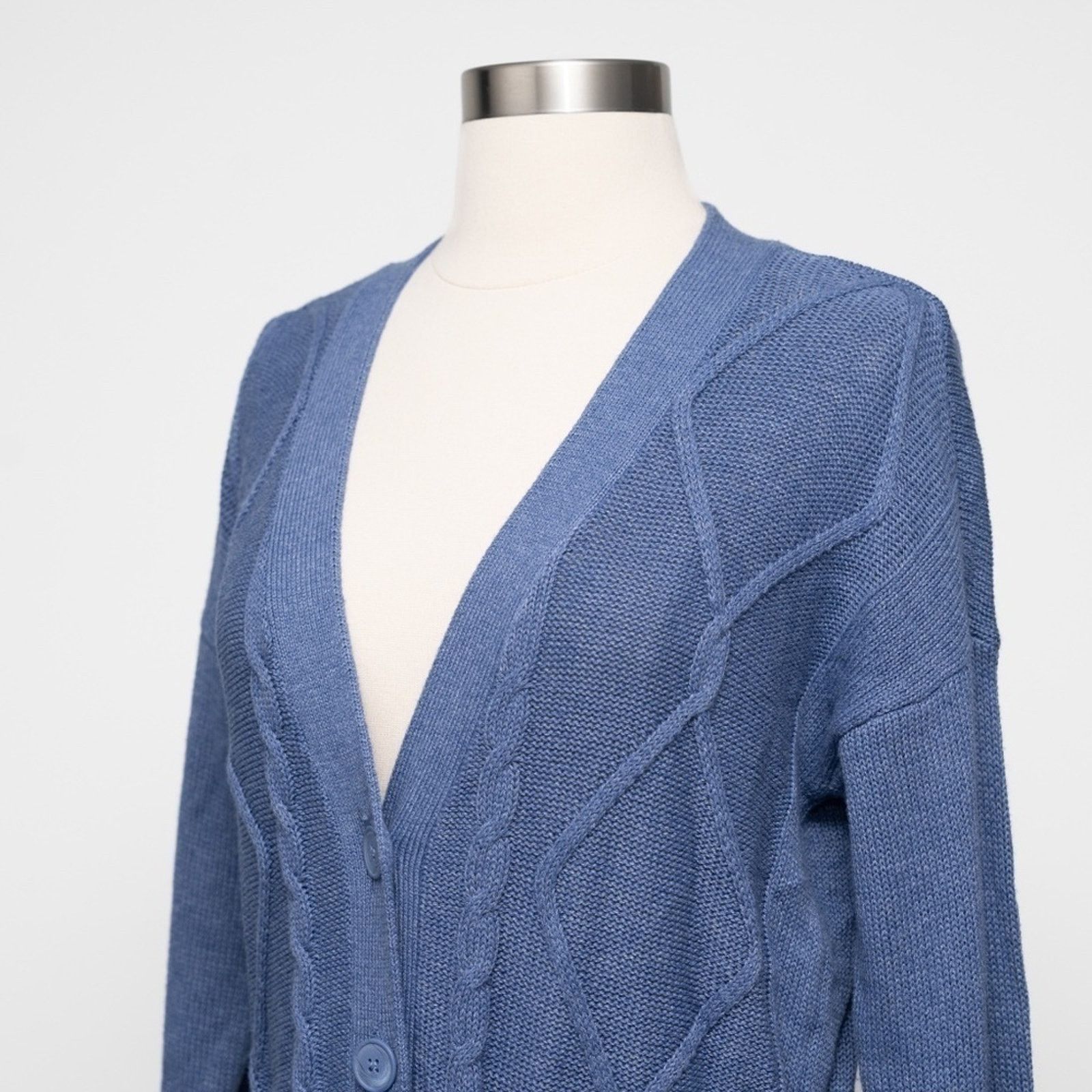 L'AGENCE L'agence. Mica Belted Cable Cardigan. Size XS / US 0-2 / IT 36-38 - 13 Thumbnail