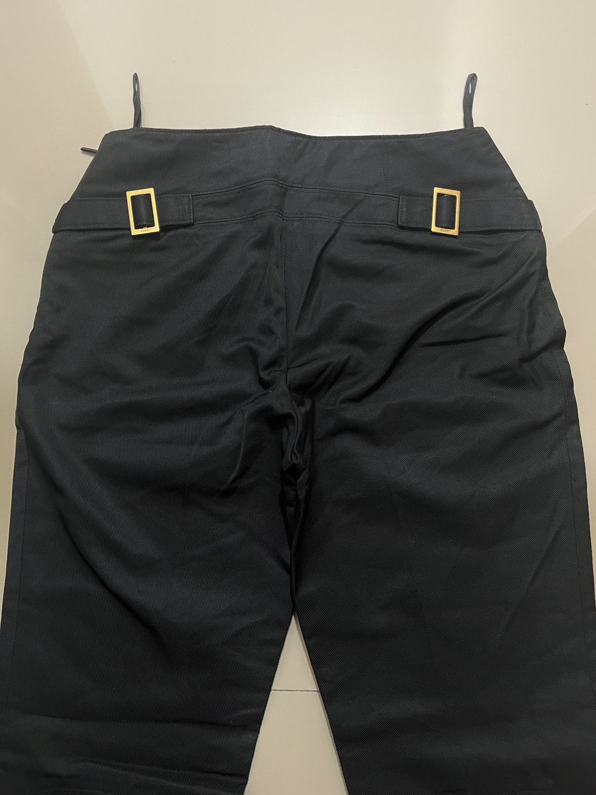 Gucci FW2003 GUCCI BY TOM FORD BUCKLE FLARED PANTS Size US 28 / EU 44 - 9 Thumbnail