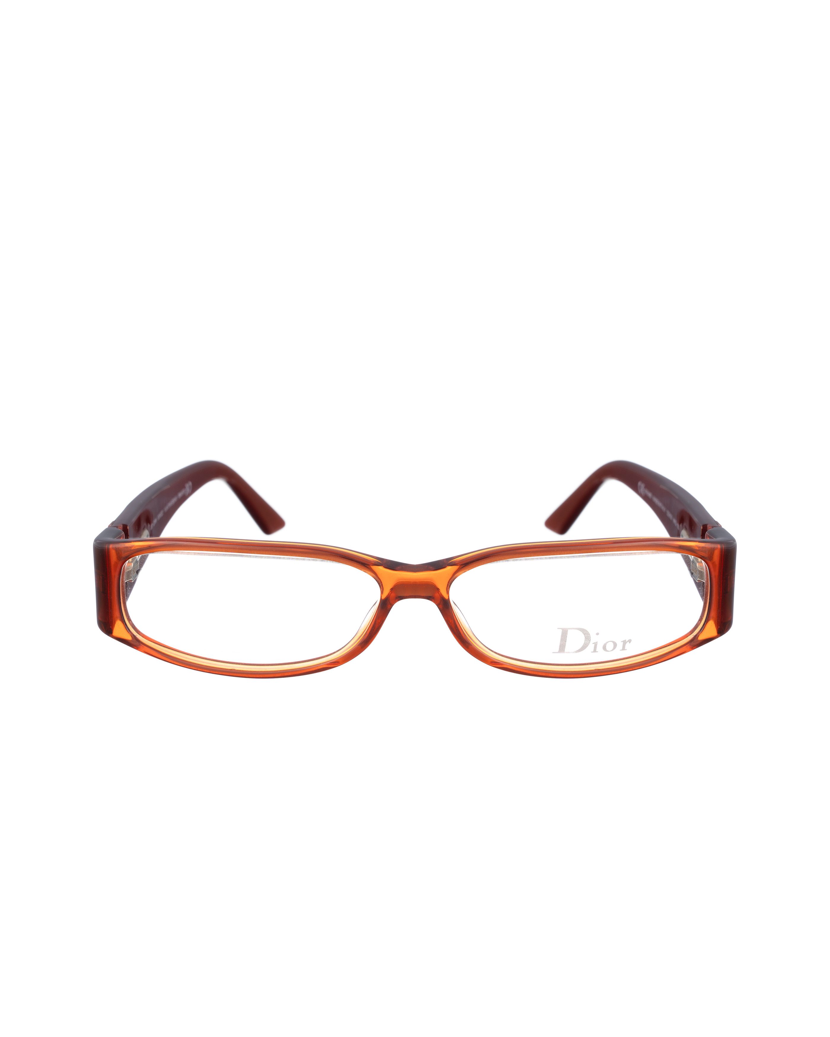 Dior Dior 00s Orange Burgundy Glasses with Logo Size ONE SIZE - 1 Thumbnail