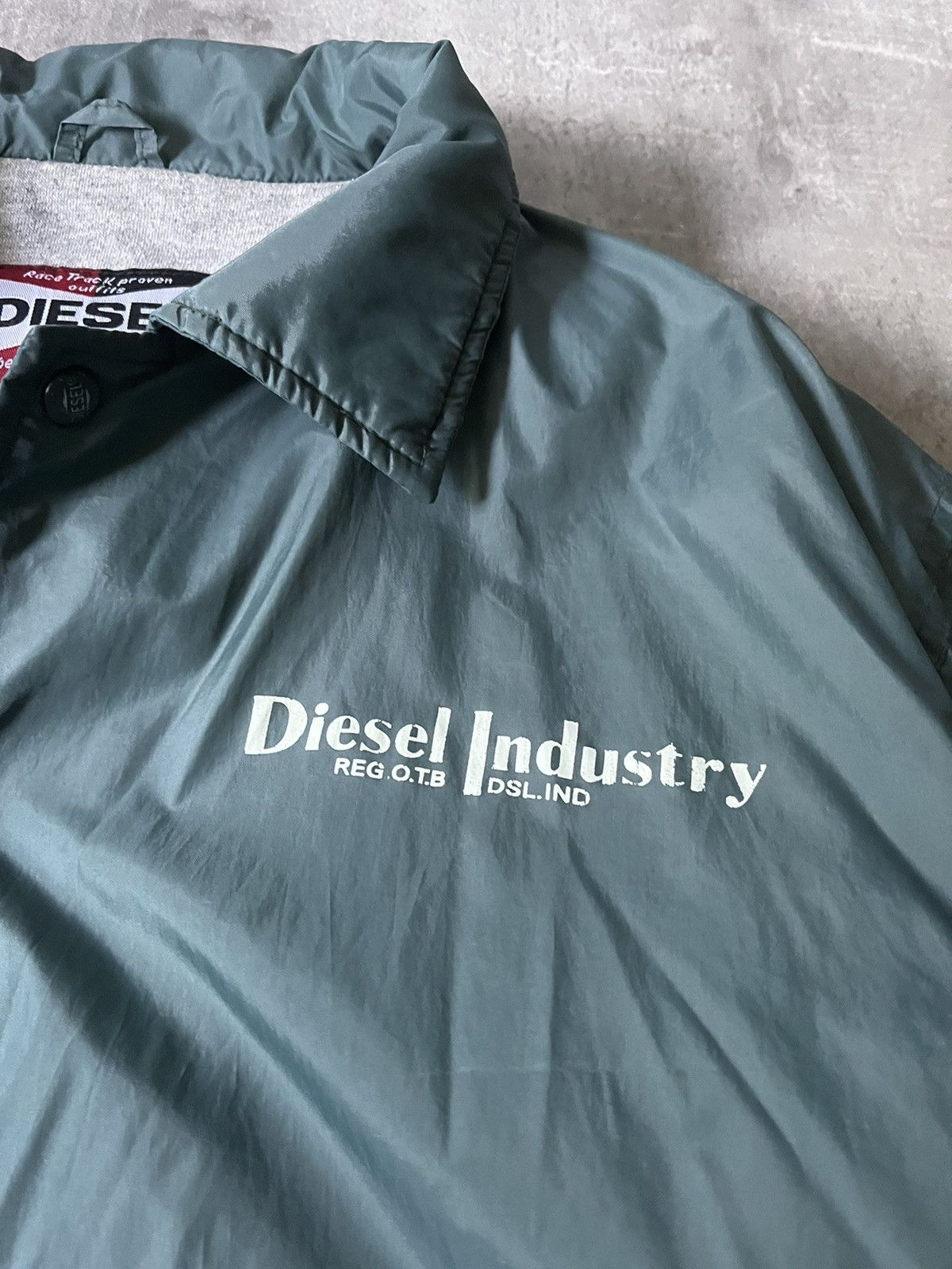 Diesel × Vintage Vintage Diesel bomber jacket big logo button up Size US S / EU 44-46 / 1 - 3 Thumbnail