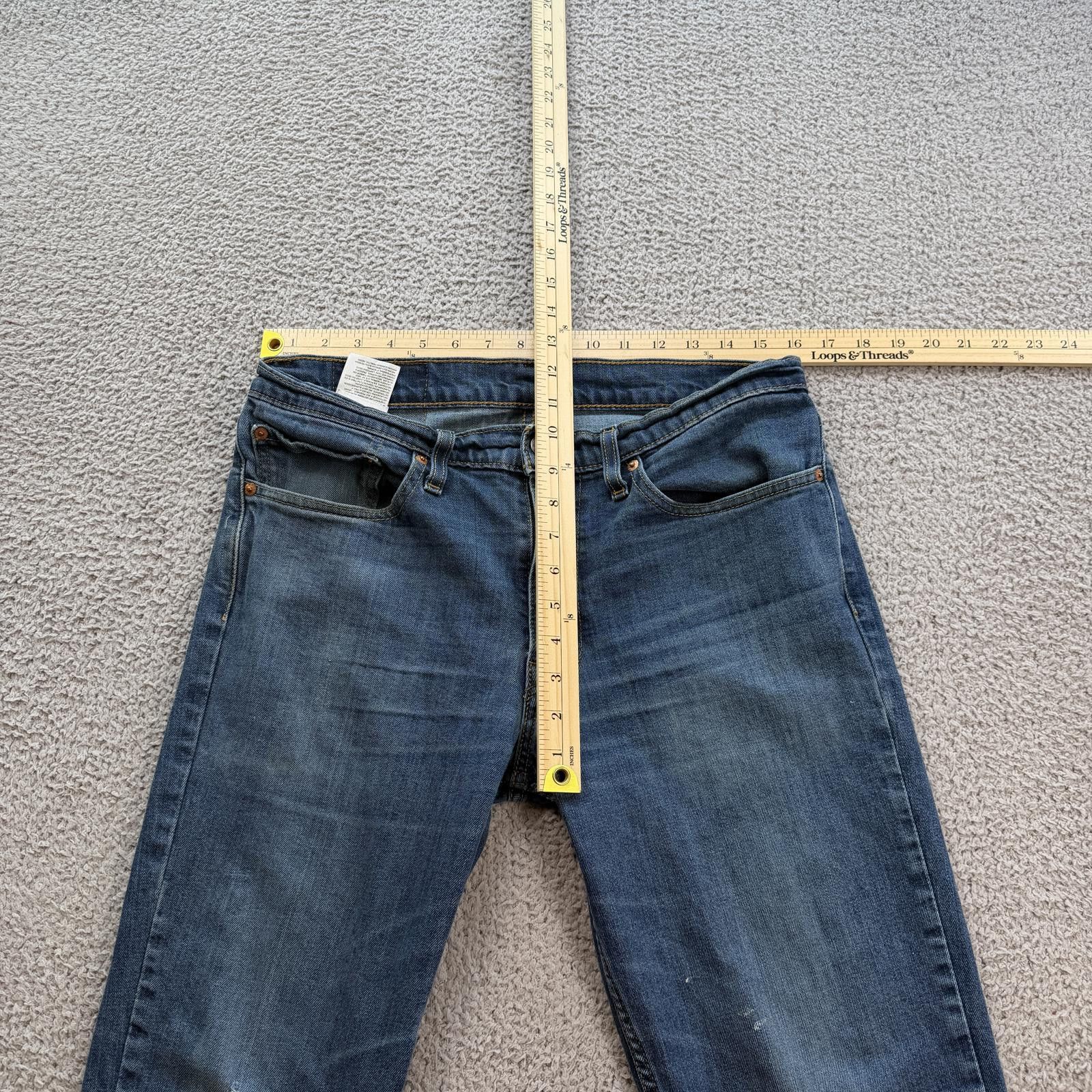 Levi's Levis 516 Straight Leg Jeans Mens 34x32 Medium Wash Blue Size US 34 / EU 50 - 3 Thumbnail