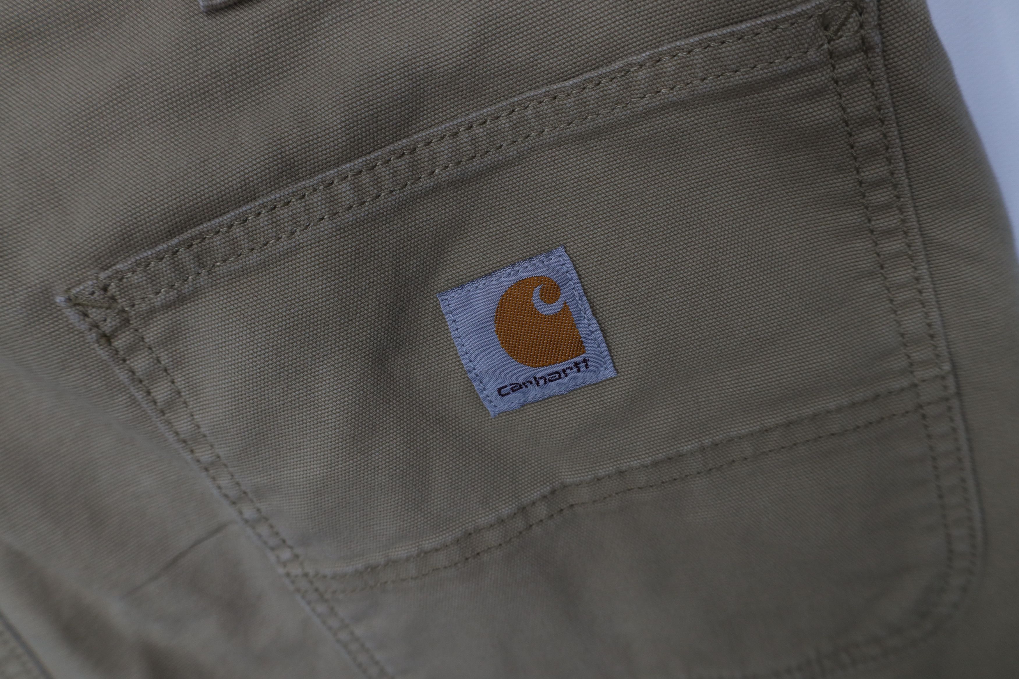 Carhartt Vintage Y2K Carhartt Canvas Wide Leg Dungaree Pants Beige Size US 38 / EU 54 - 15 Thumbnail