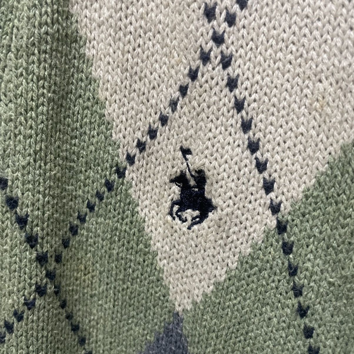 Knightsbridge × Polo Ralph Lauren POLO Brand Diamond Knit Cardigan Size XXL / US 16-18 / IT 52-54 - 3 Thumbnail