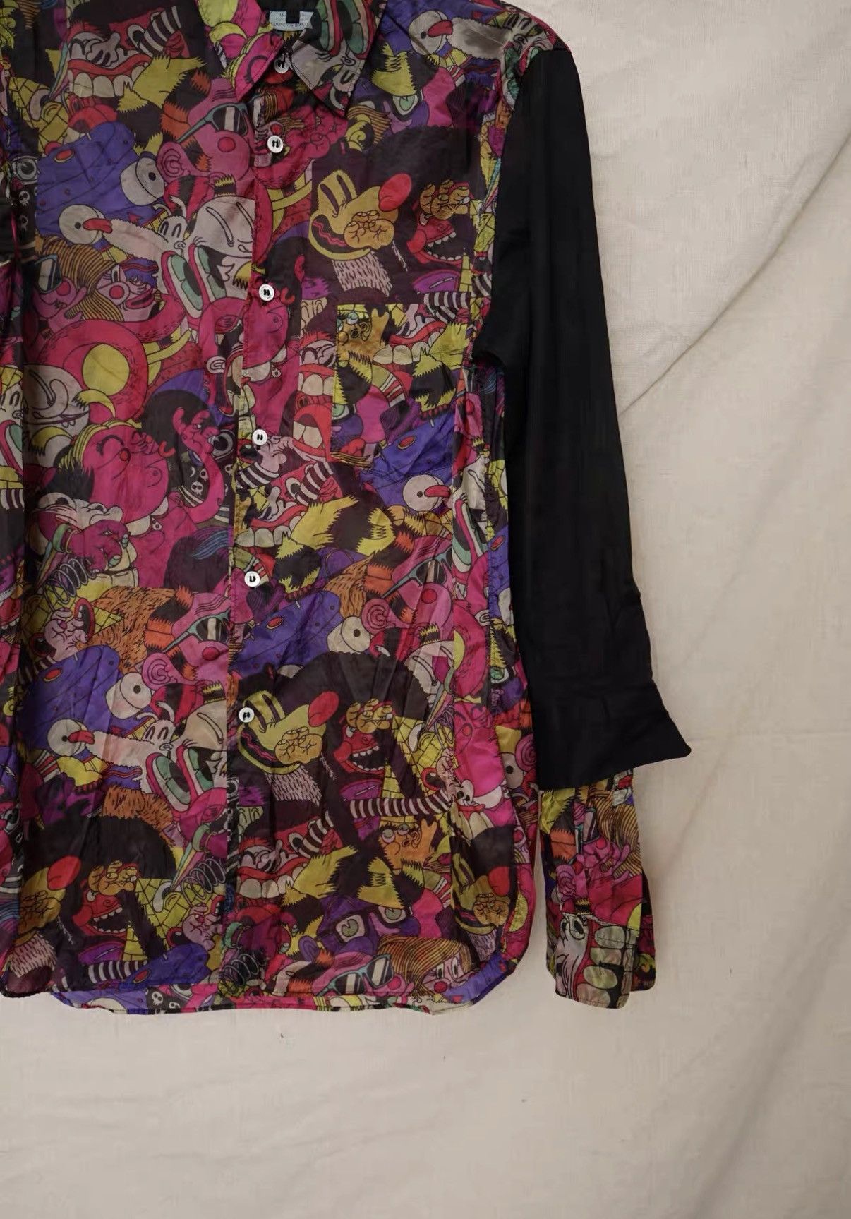 Comme des Garcons Comme des Garçons Panel Sleeve Vintage Graffiti Shirt Size US S / EU 44-46 / 1 - 4 Thumbnail