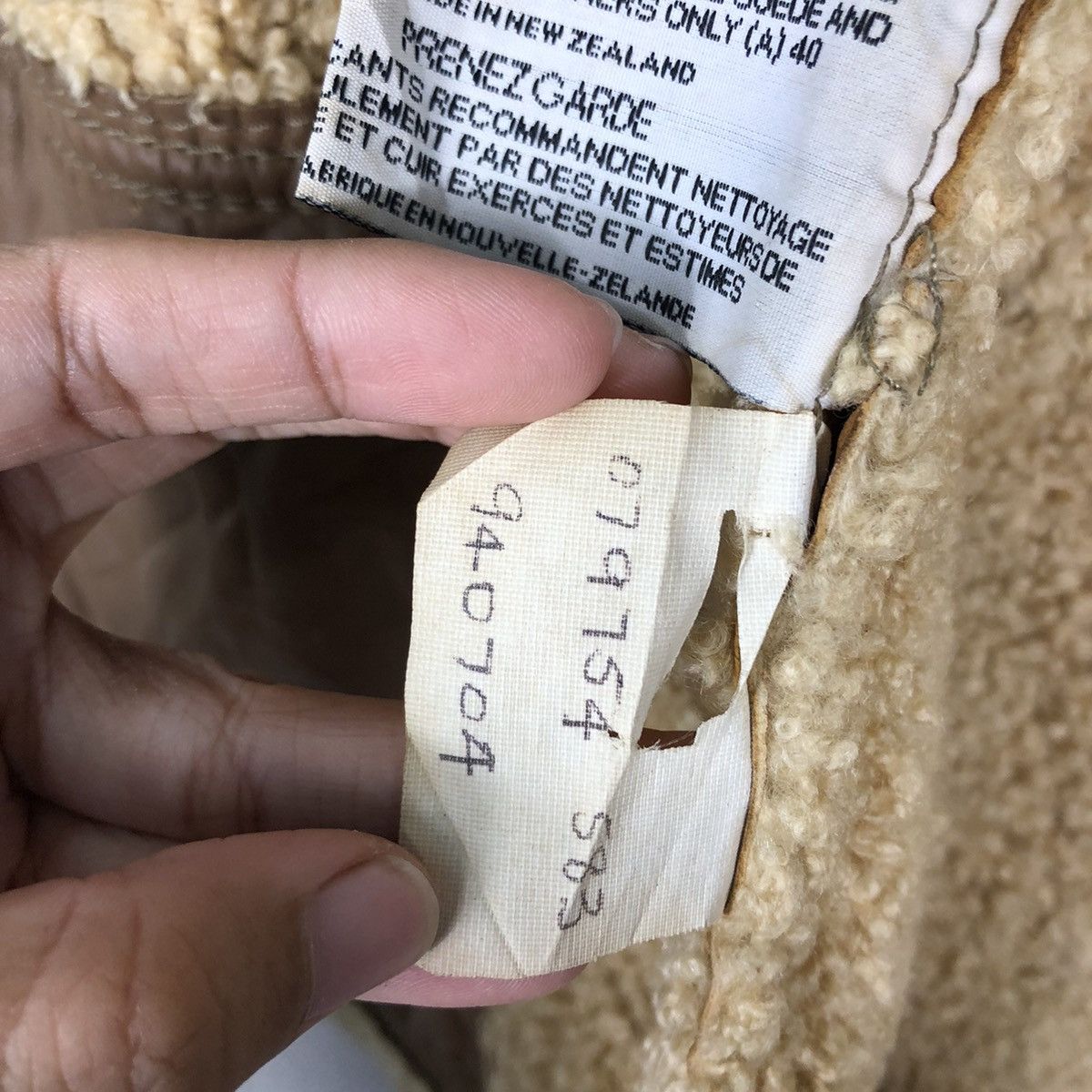 📌Vintage Tank Top Leather Shearling Aotea New Zealand