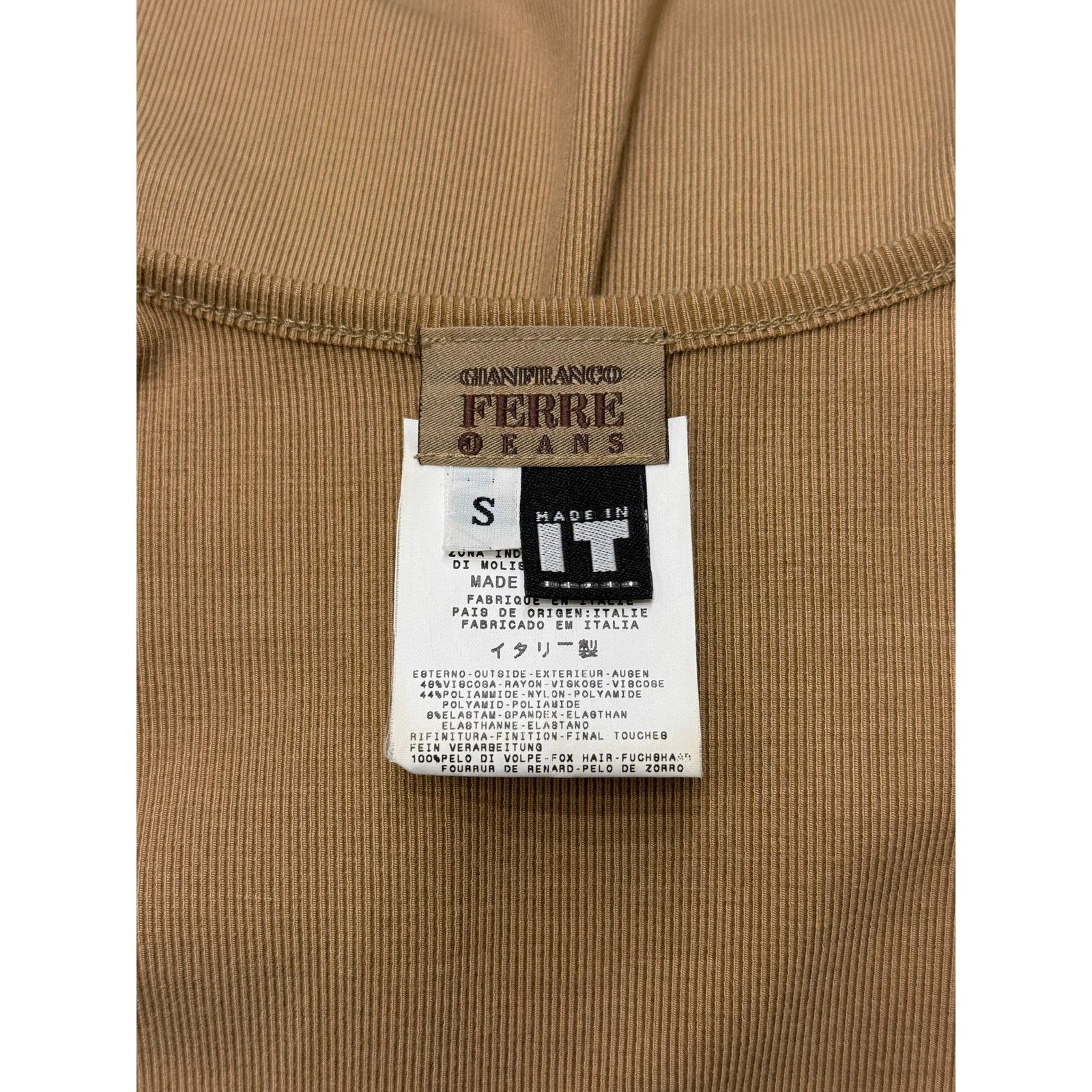 Gianfranco Ferre 2000s Gianfranco Ferré wool fox fur cardigan Size S / US 4 / IT 40 - 6 Thumbnail