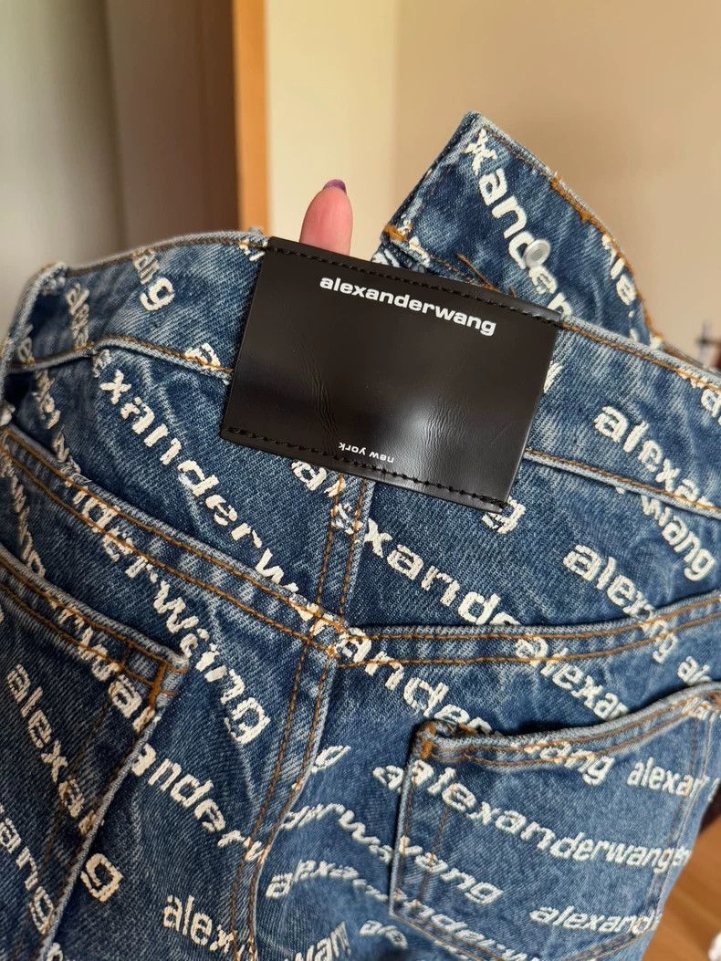 Alexander Wang Alexander Wang High-Waist Denim Shorts- Size 24" / US 00 / IT 34 - 5 Thumbnail