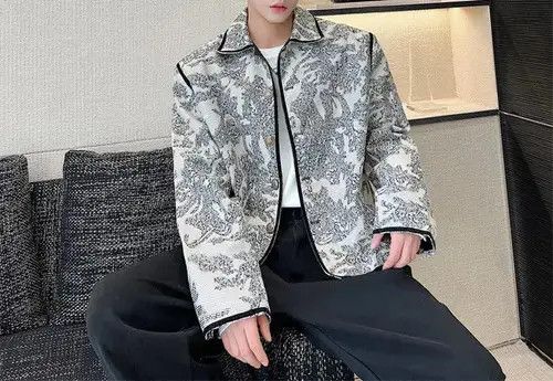 Other Taeko x Eri Texture Embroidery Patterned Jacket Size US XL / EU 56 / 4 - 3 Thumbnail