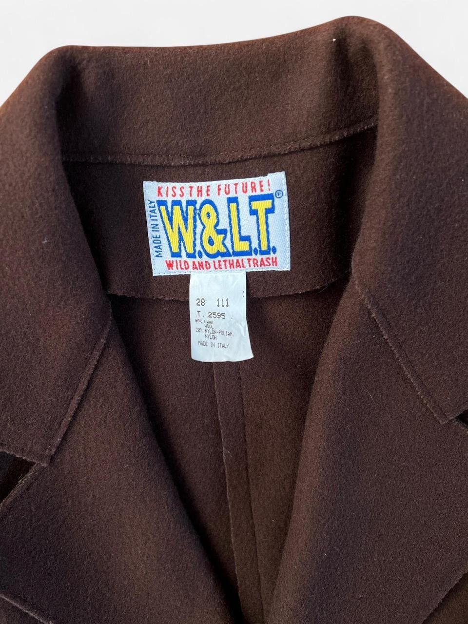 W&LT × Walter Van Beirendonck 90s brown wool blazer Size US M / EU 48-50 / 2 - 4 Thumbnail