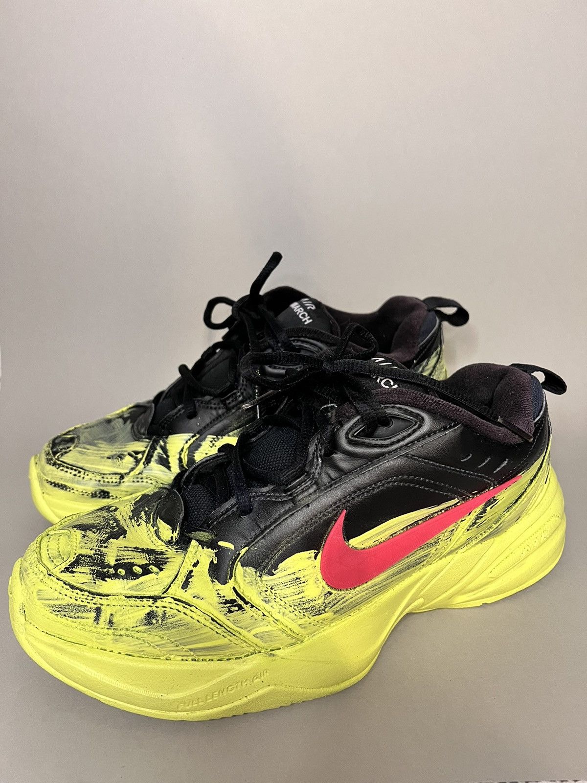 Nike Nike Air Monarch Iv Black 415445-001 custom rubber 3d swooh Size US 9 / EU 42 - 1 Thumbnail