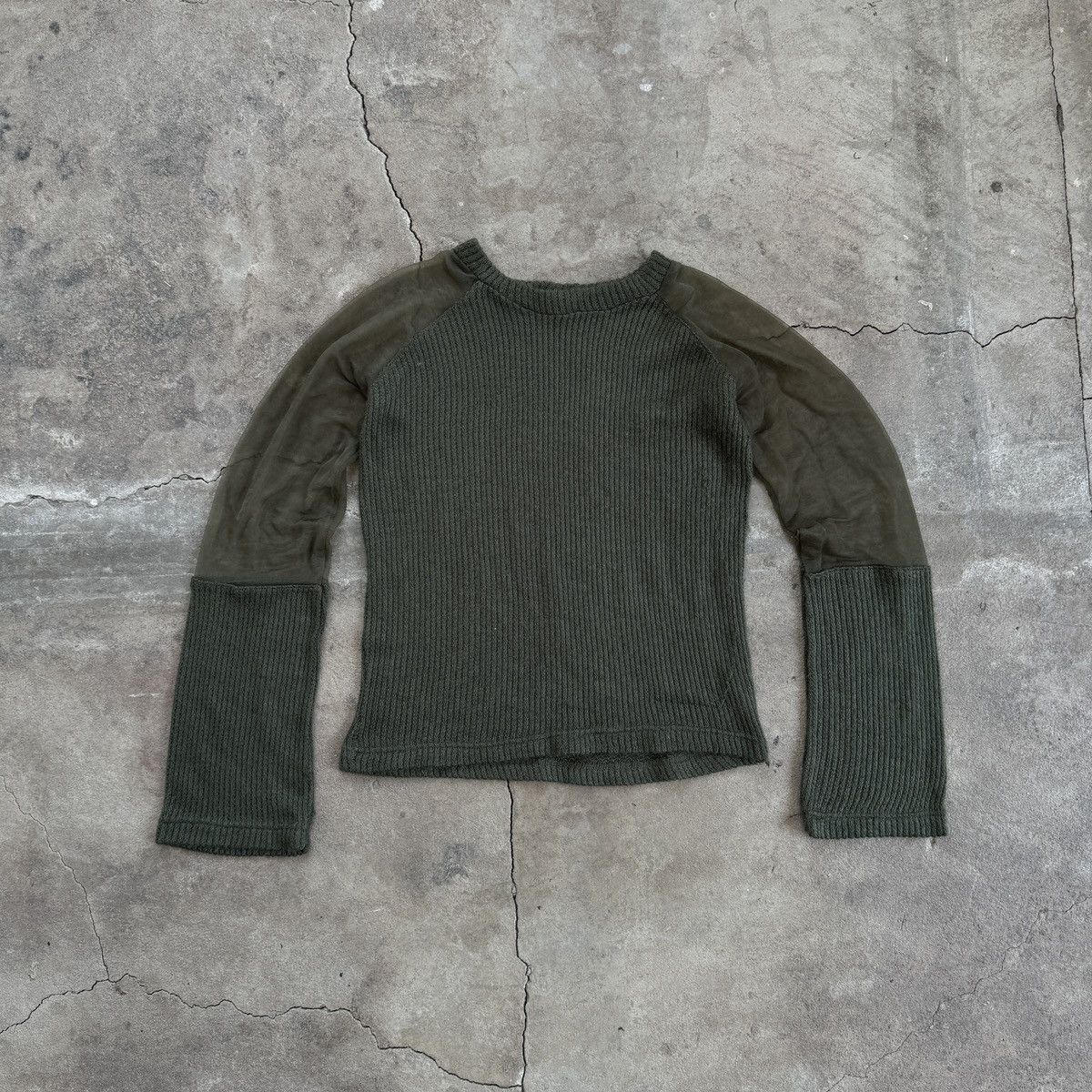 Japanese Brand × Vintage Vintage Update Sisters Japanese Sweater Mesh Sleeves Size M / US 6-8 / IT 42-44 - 1 Thumbnail