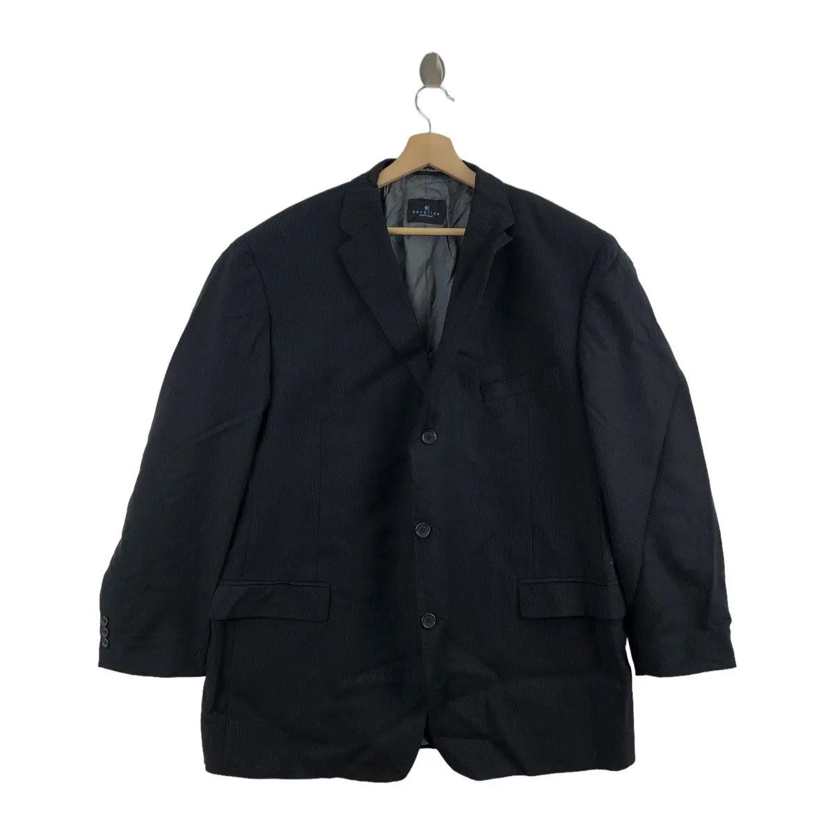 Vtg KENNETH COLE REACTION Collection Black Blazer Sport Coat