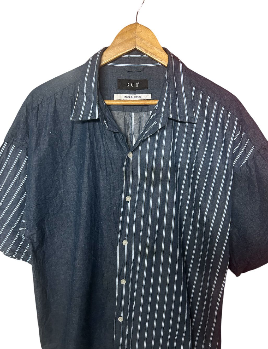 Japanese Brand Patchwork Design GGD shirt button up Grand Global Design Size US L / EU 52-54 / 3 - 2 Thumbnail