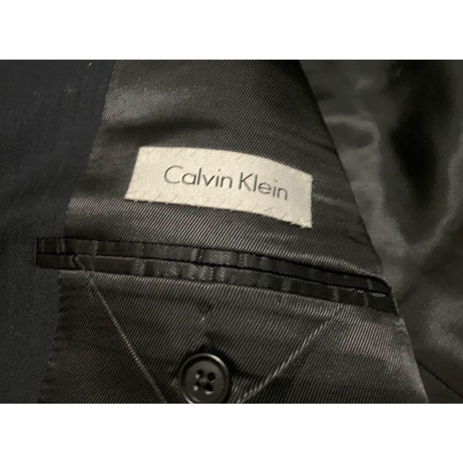 Calvin Klein Calvin Klein Blazer Mens sz 44 Solid Blue 3 Button 100% Wool Long Sleeve Size US XXL / EU 58 / 5 - 6 Thumbnail