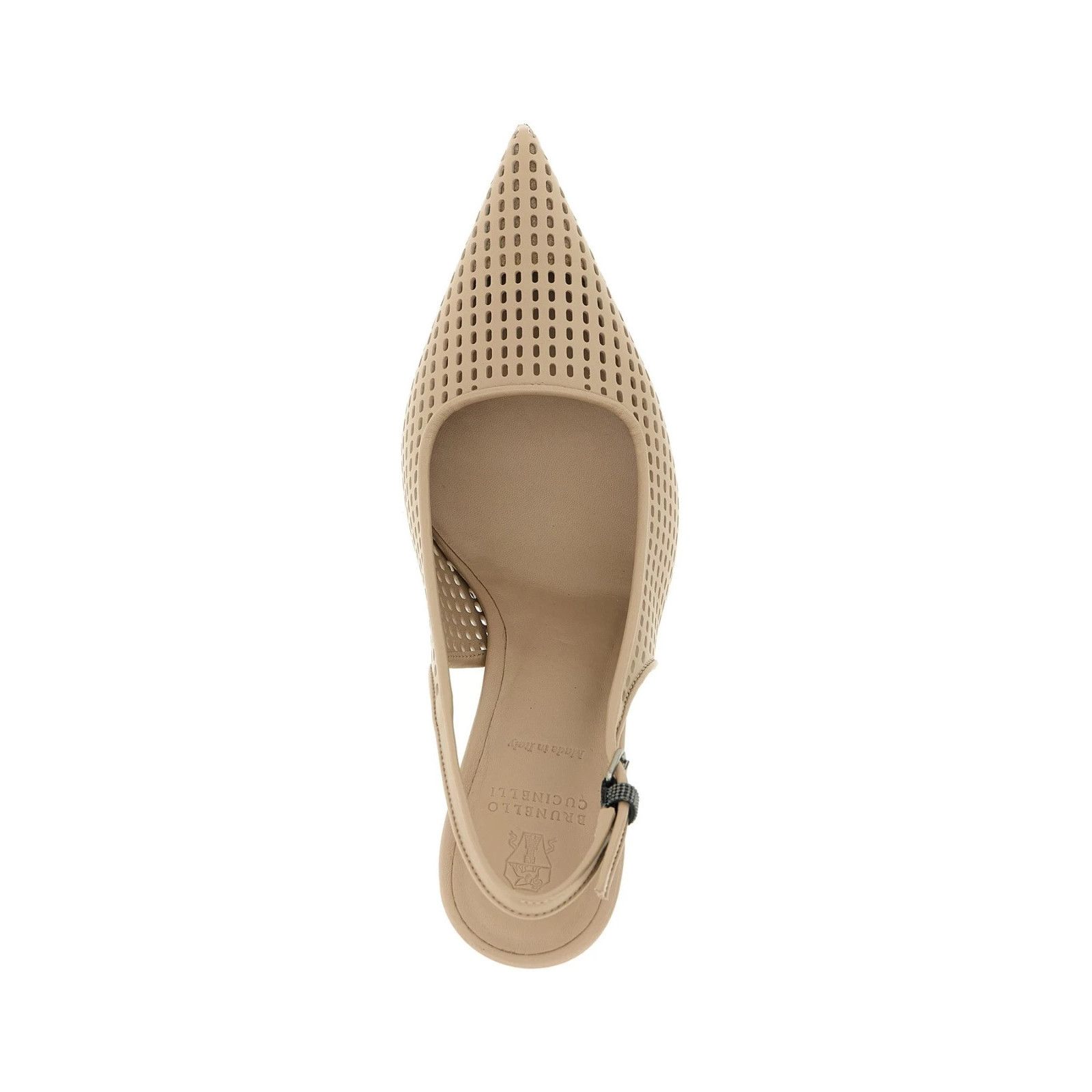 Brunello Cucinelli BRUNELLO CUCINELLI $1600 Buff Net Slingback Pumps New & Auth Size US 9 / IT 39 - 4 Thumbnail
