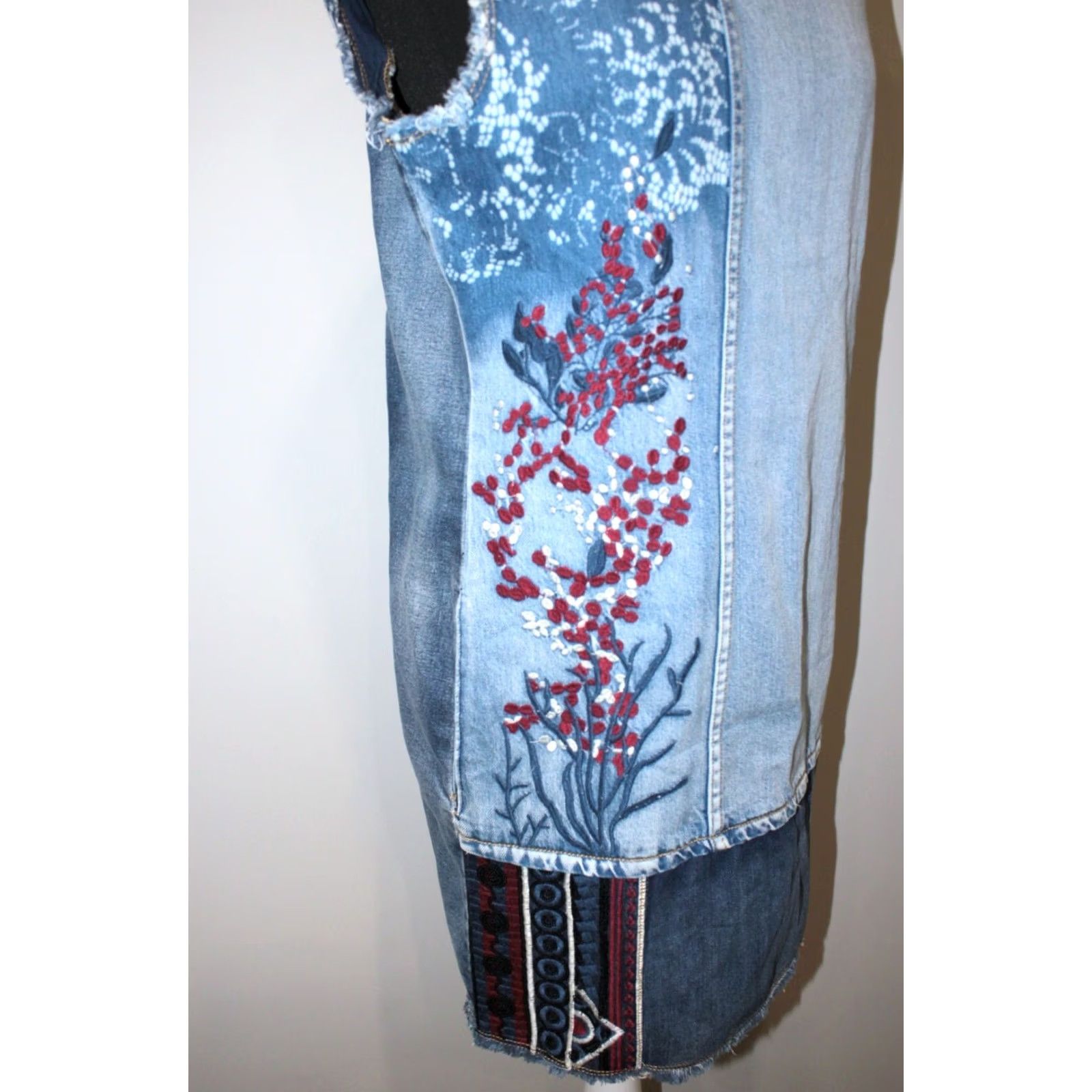 Desigual Desigual womens dress Size 44 Albastru A-Line Dress Knee Length Size M / US 6-8 / IT 42-44 - 3 Thumbnail