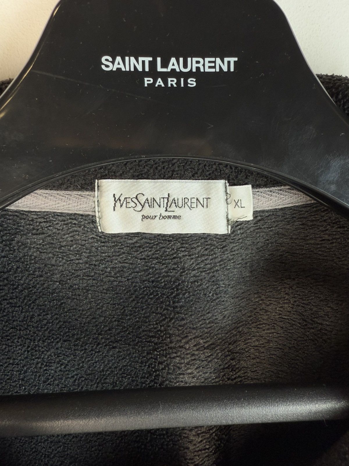Yves Saint Laurent Fleece YSL Sweatshirt 1/4 Quarter Zip Up Logo Sweater Y2k Size US XL / EU 56 / 4 - 6 Thumbnail
