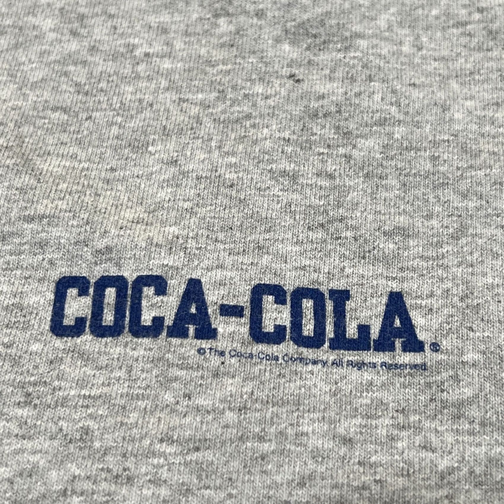 Vintage VINTAGE Coca-Cola T-Shirt Mens XL Graphical Print USA 90s Gray Short Sleeve Shirt Size US XL / EU 56 / 4 - 3 Thumbnail