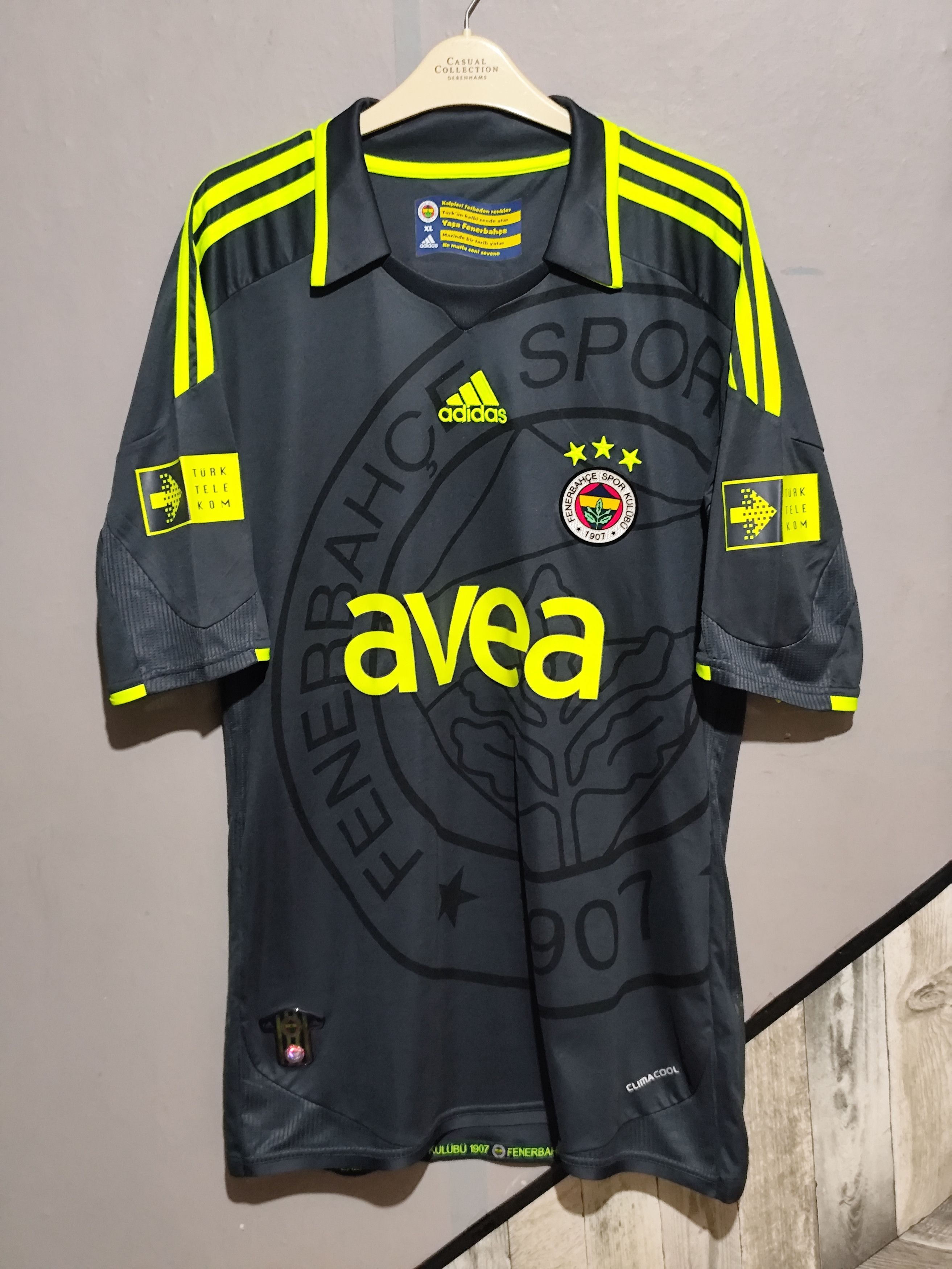 Adidas Adidas x Fenerbahce 2009-10 R. Carlos #3 Third Jersey Size US XL / EU 56 / 4 - 2 Thumbnail