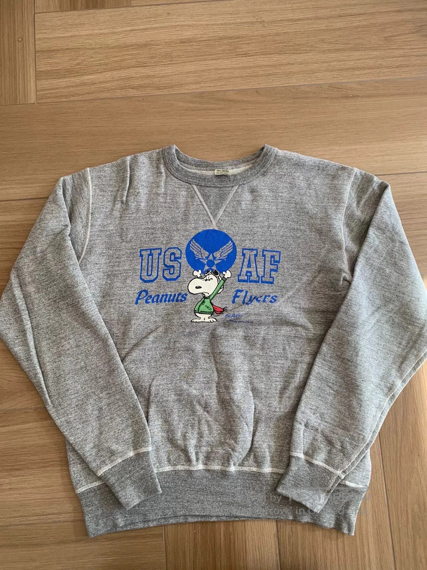 Buzz Rickson's snoopy collaboration gray sweatshirt by buzz rickson. Size US XXL / EU 58 / 5 - 1 Thumbnail